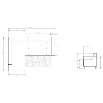 Ecksofa WOLLO mit OT und Schlaffunktion