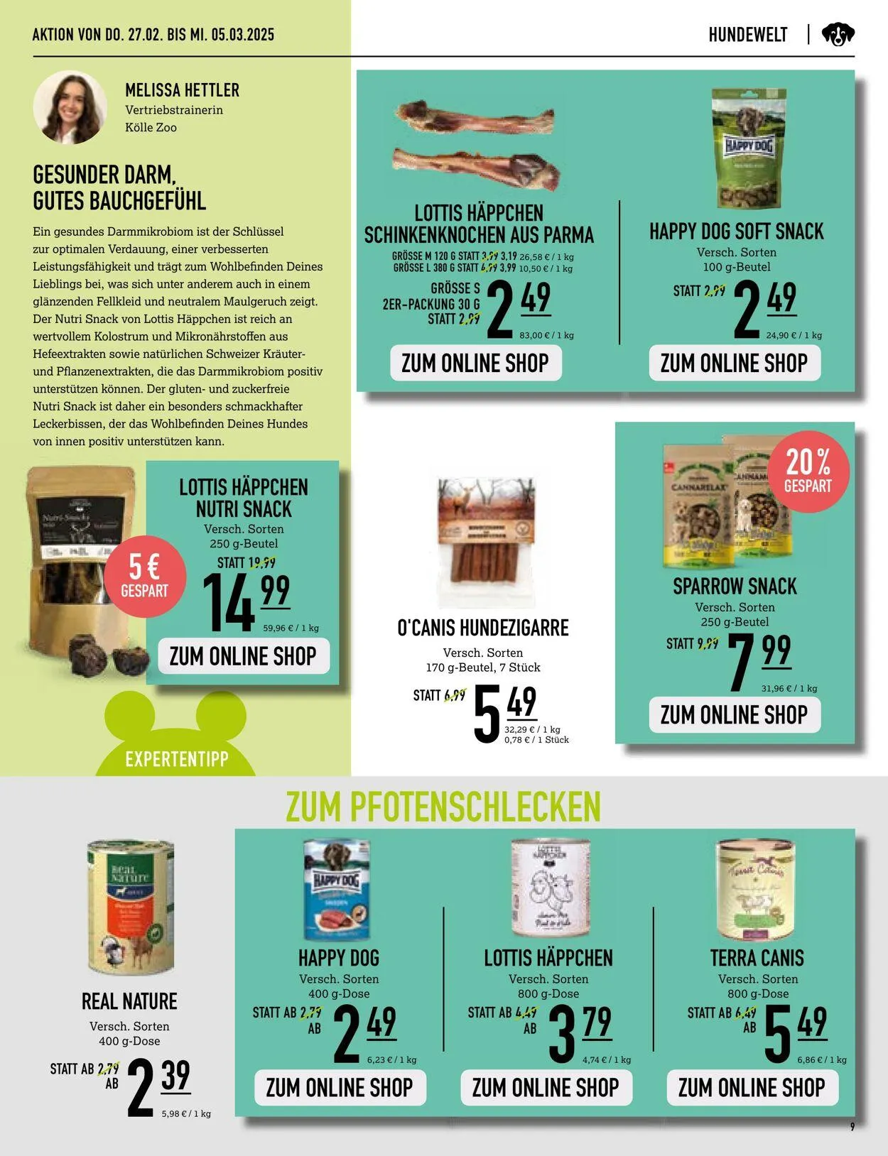 Kölle Zoo Aktueller Prospekt von 26. Februar bis 12. März 2025 - Prospekt seite 9