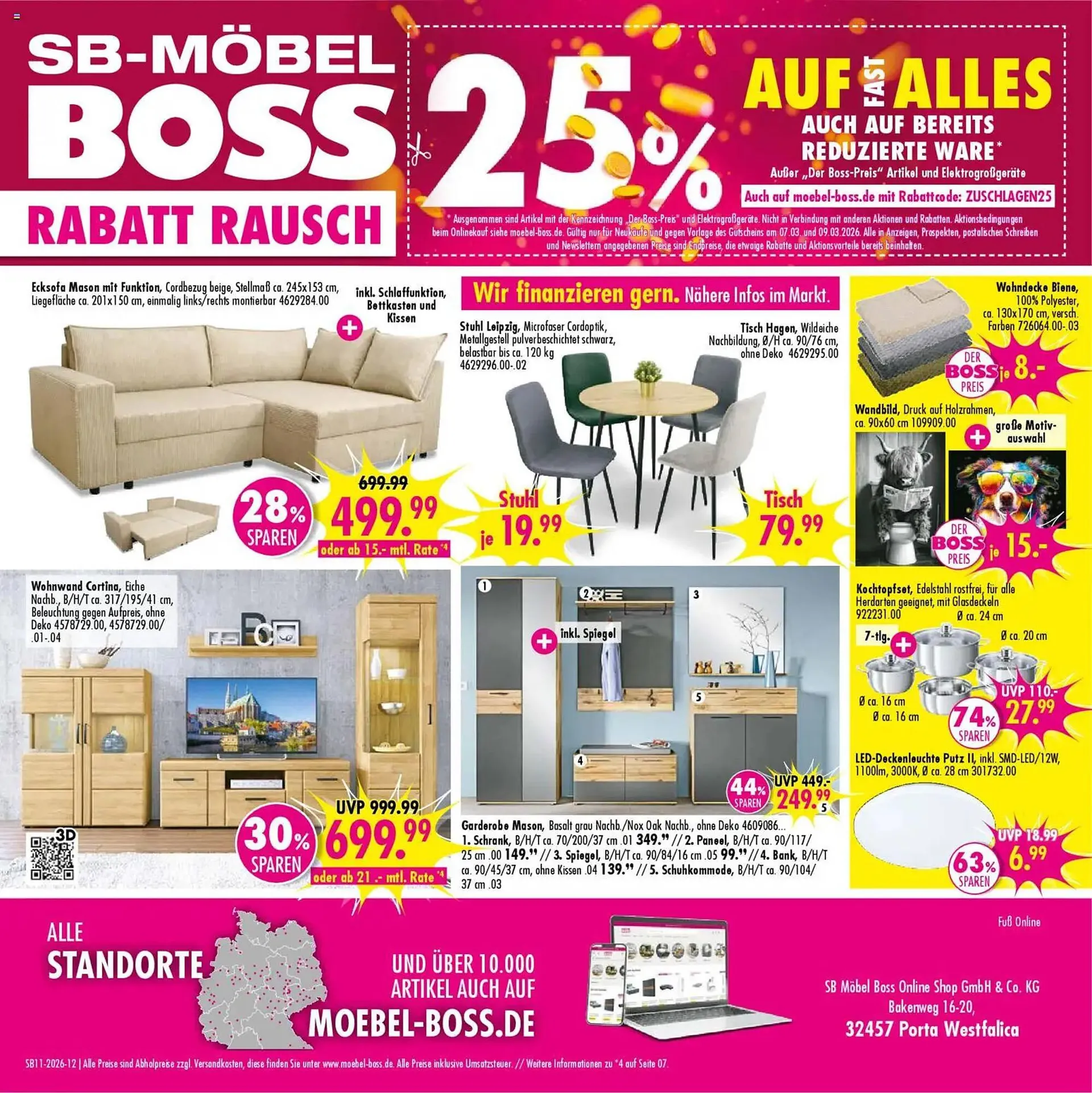 Möbel Boss Prospekt von 7. März bis 13. März 2026 - Prospekt seite 12
