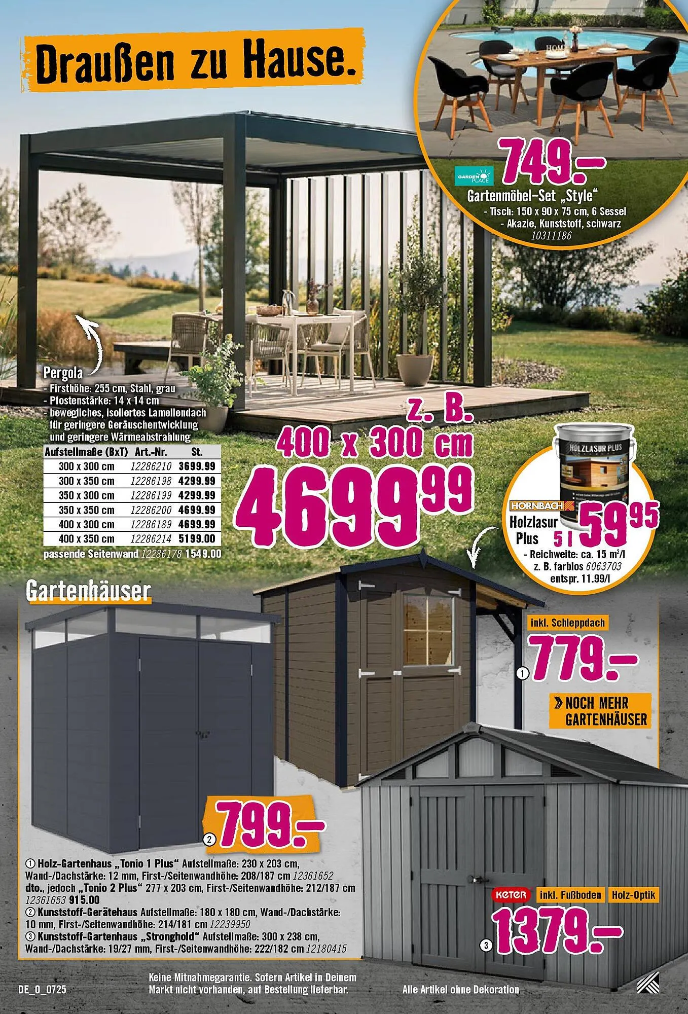 Hornbach Prospekt von 24. Juni bis 22. Juli 2025 - Prospekt seite 10