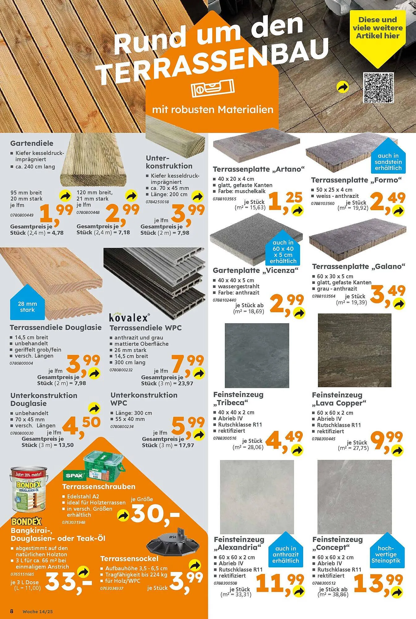 Globus Baumarkt Prospekt von 30. März bis 5. April 2025 - Prospekt seite 8
