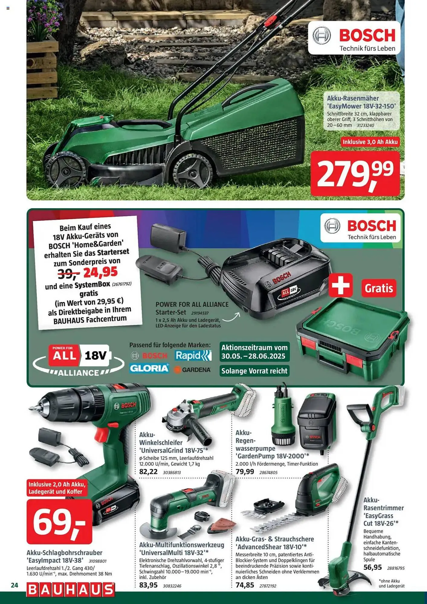 Bauhaus Prospekt von 31. Mai bis 28. Juni 2025 - Prospekt seite 24