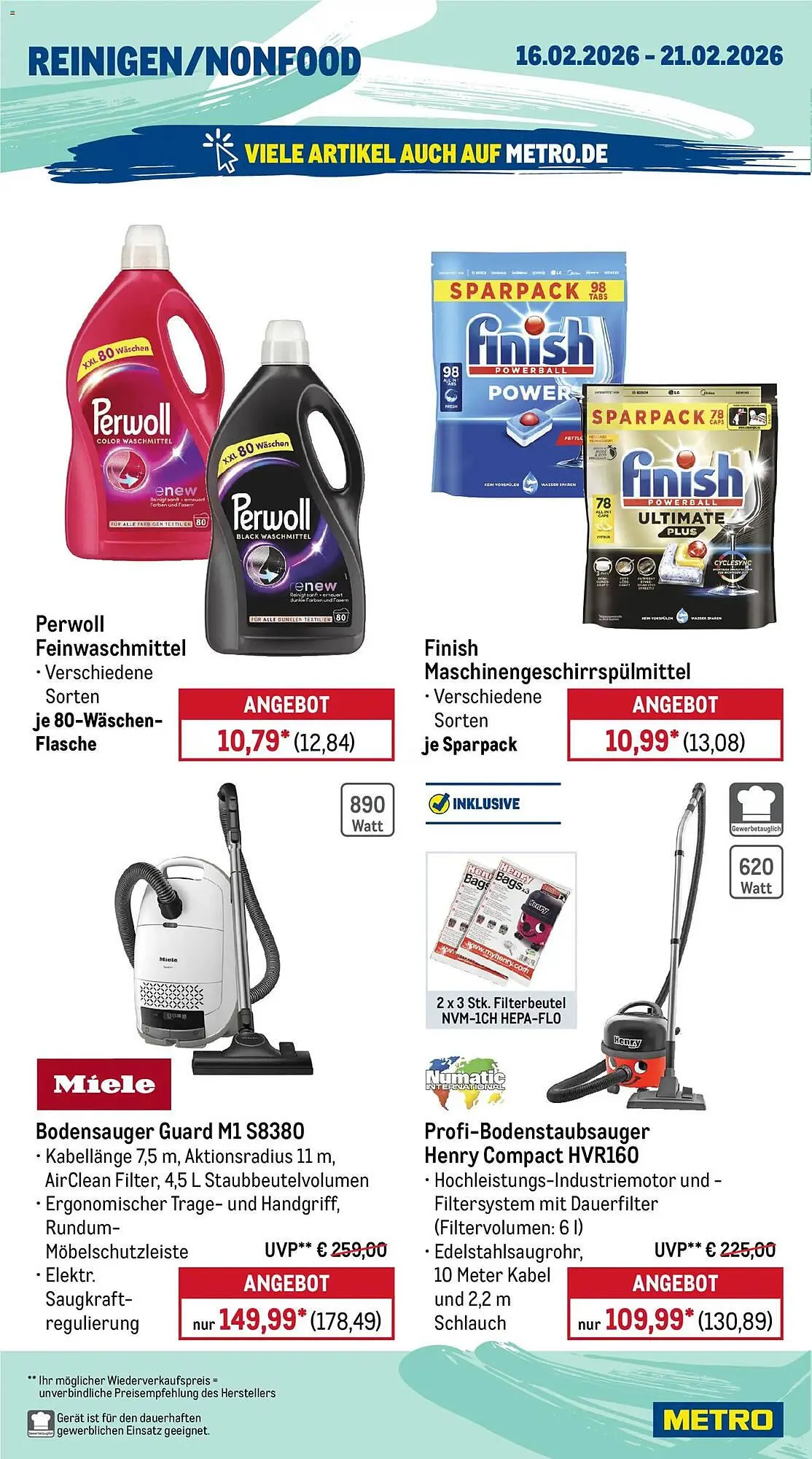 METRO Prospekt von 16. Februar bis 21. Februar 2026 - Prospekt seite 16