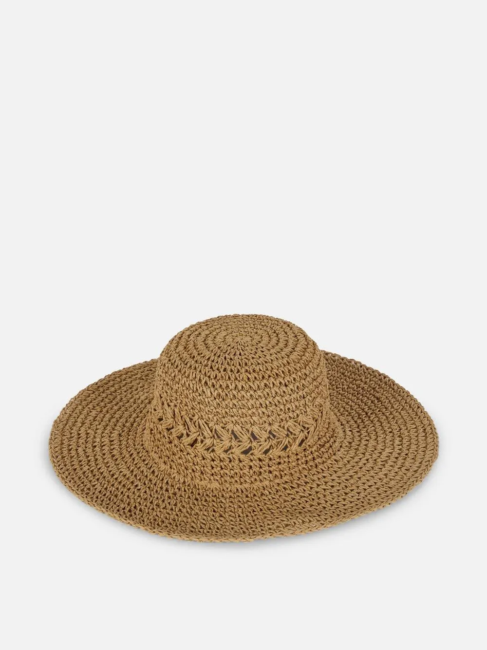 Gewebter Strandhut aus Stroh