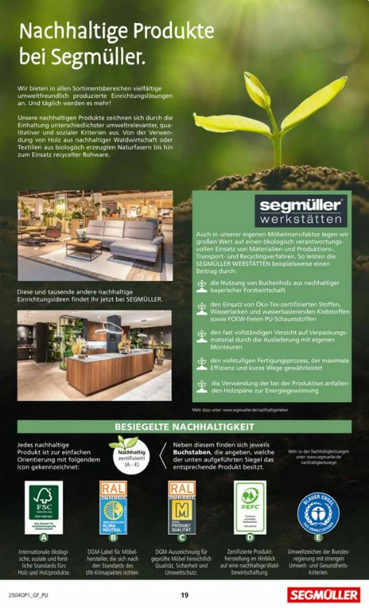 SEGMÜLLER von 29. März bis 28. Juni 2025 - Prospekt seite 19