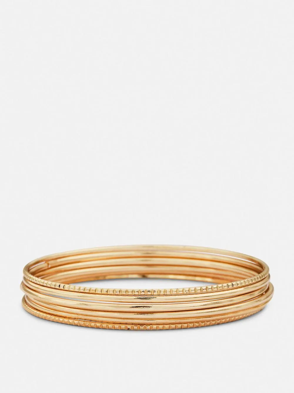 6pk Polished Metal Bangles