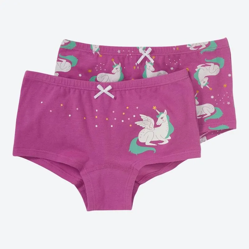 Kinder-Mädchen-Panty mit Einhorn-Motiv, 2er-Pack