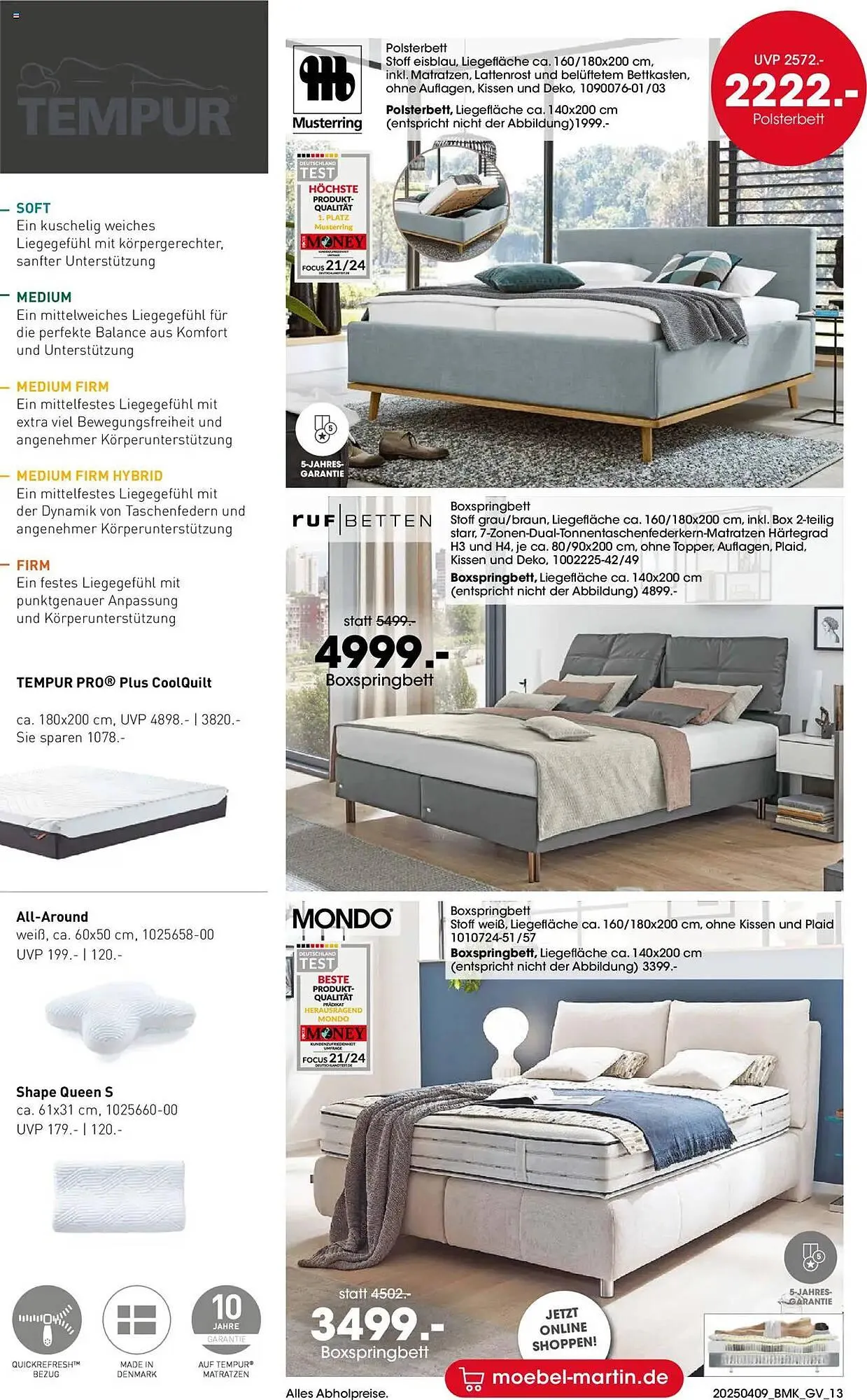 Möbel Martin Prospekt von 9. April bis 22. April 2025 - Prospekt seite 13