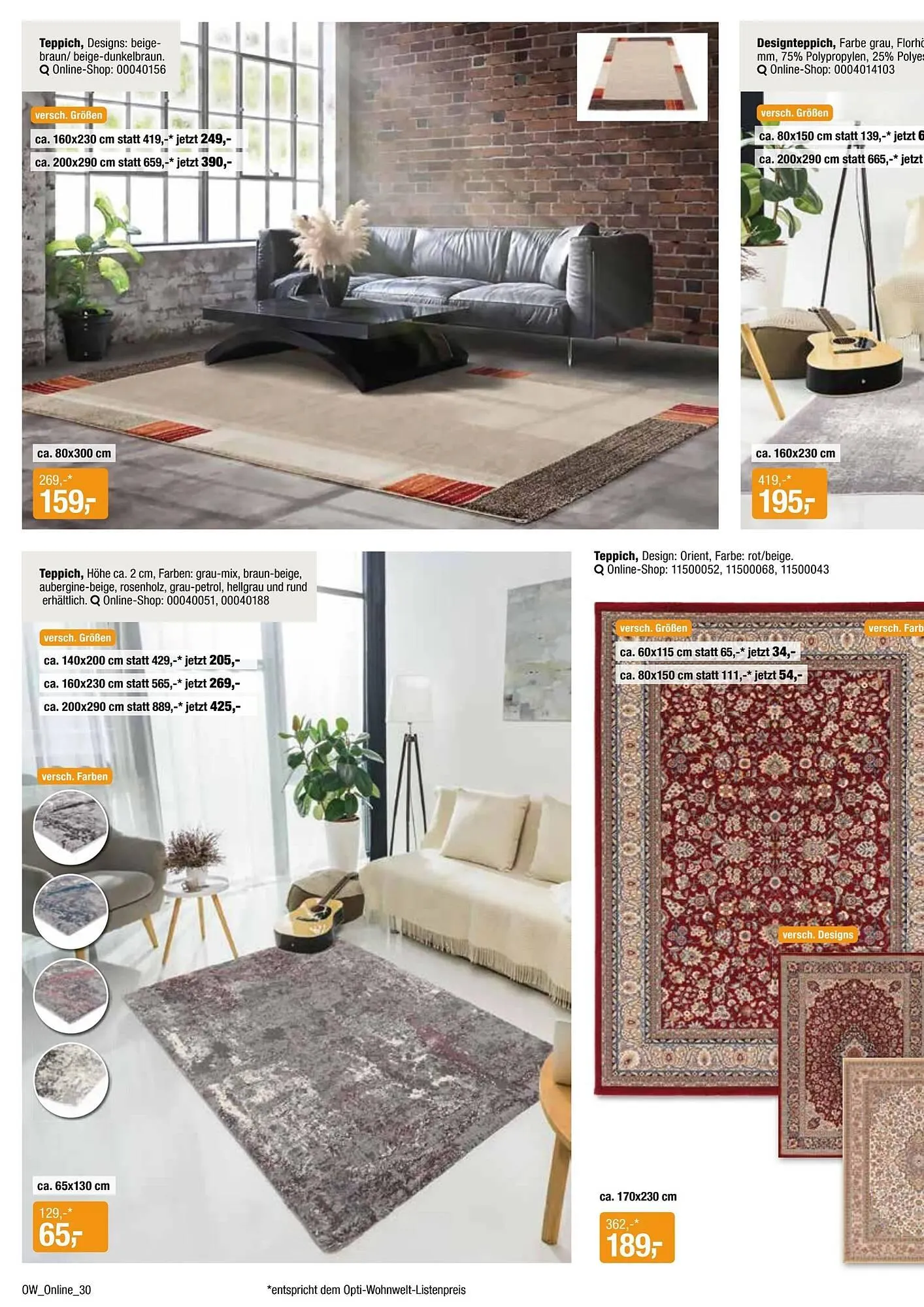 Opti Wohnwelt Prospekt von 13. April bis 24. April 2025 - Prospekt seite 30