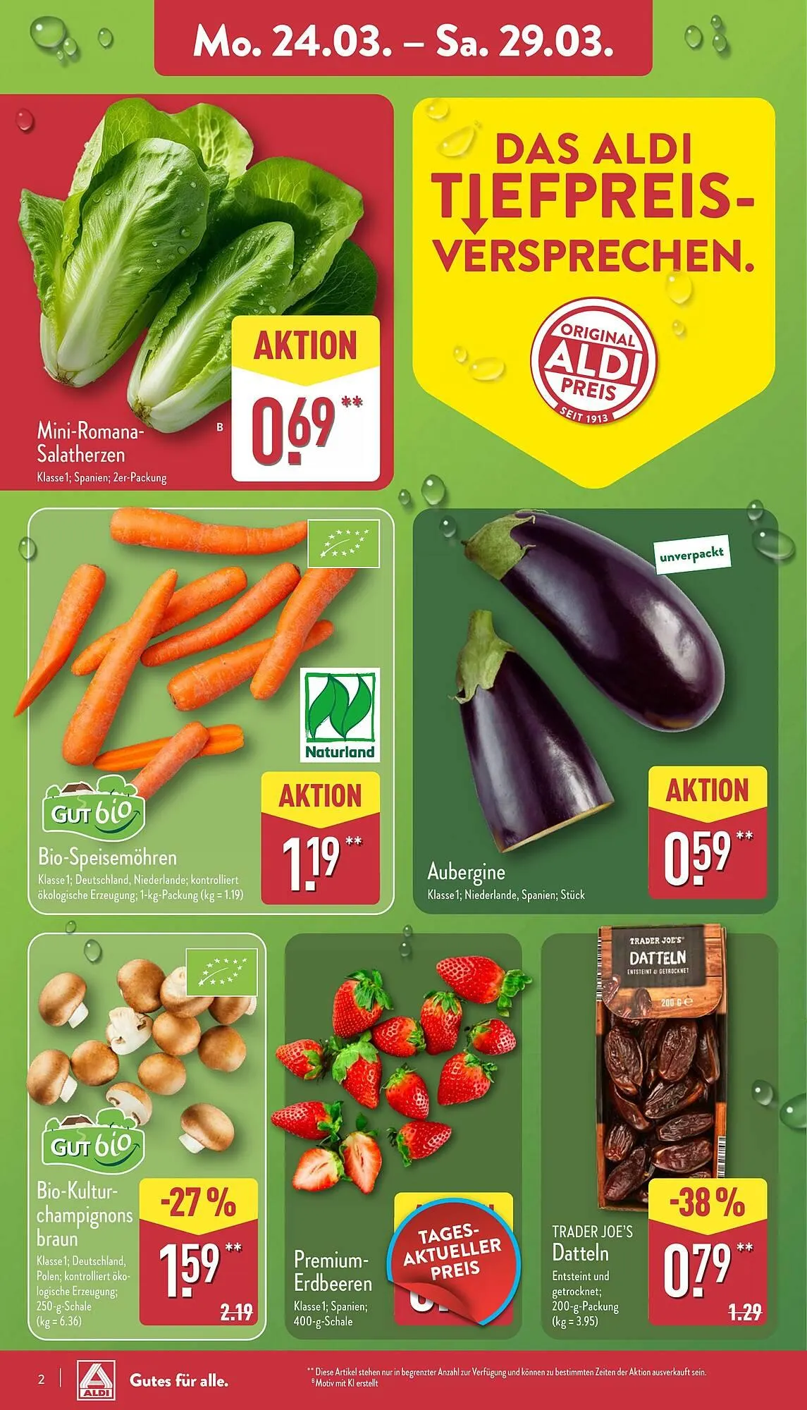 Aldi Nord Prospekt von 24. März bis 29. März 2025 - Prospekt seite 2