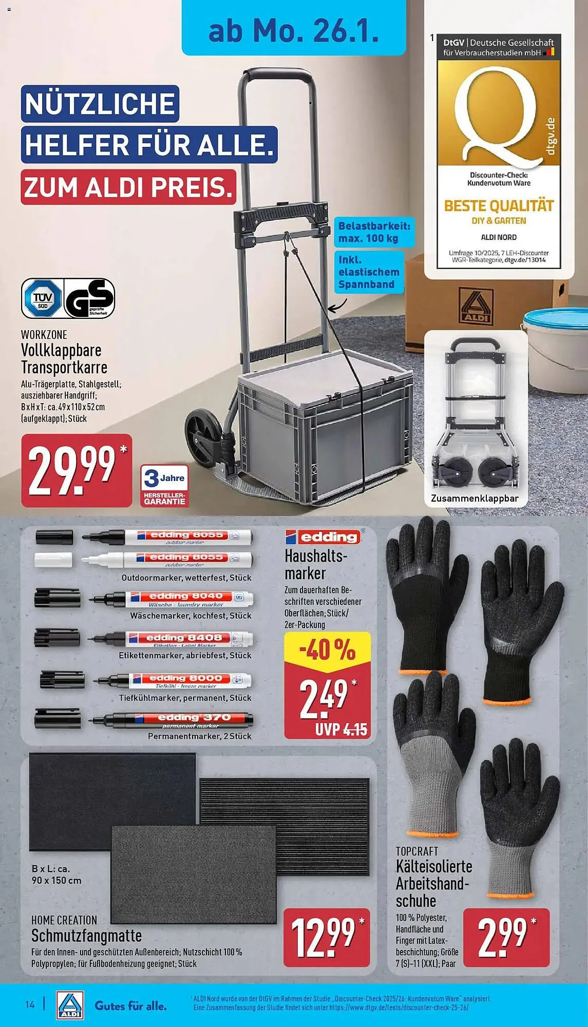 Aldi Nord Prospekt von 26. Januar bis 31. Januar 2026 - Prospekt seite 16