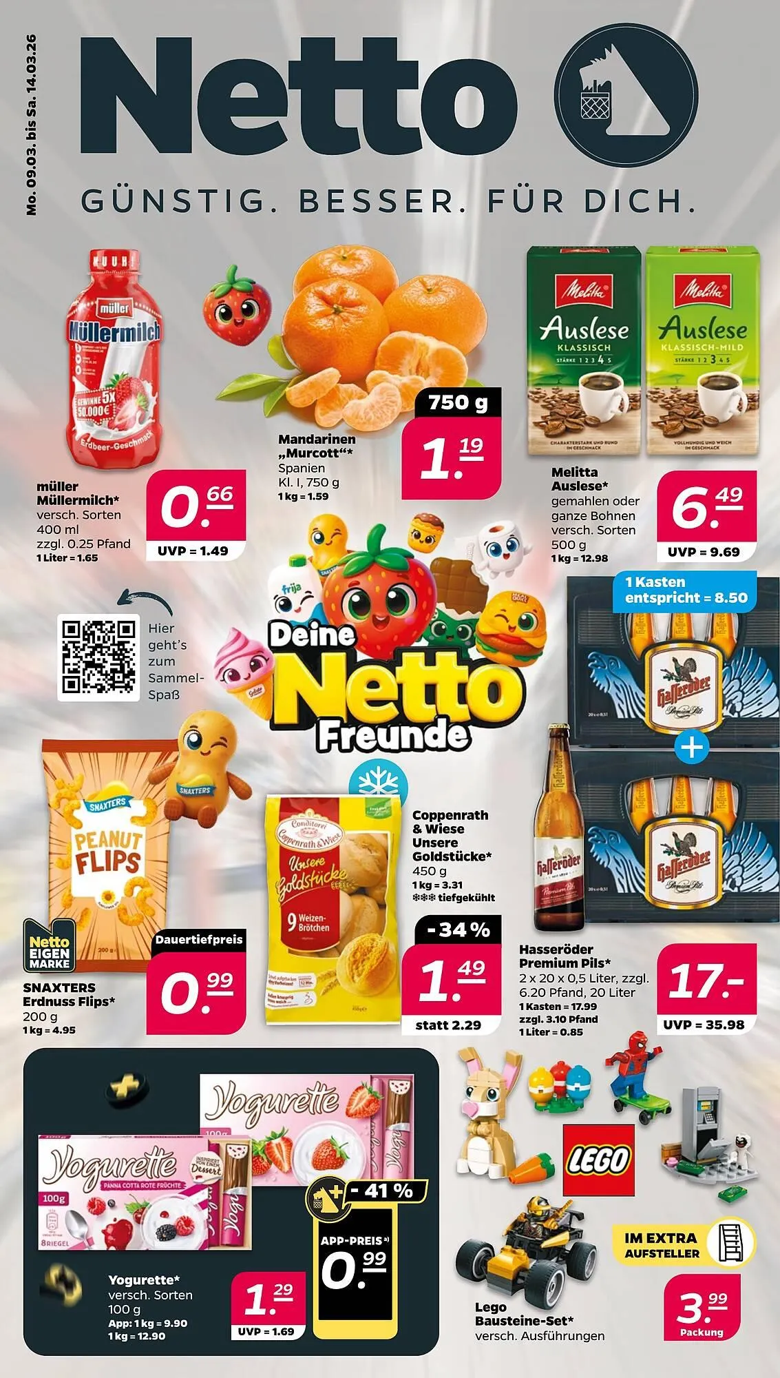 NETTO Prospekt von 9. März bis 14. März 2026 - Prospekt seite 1