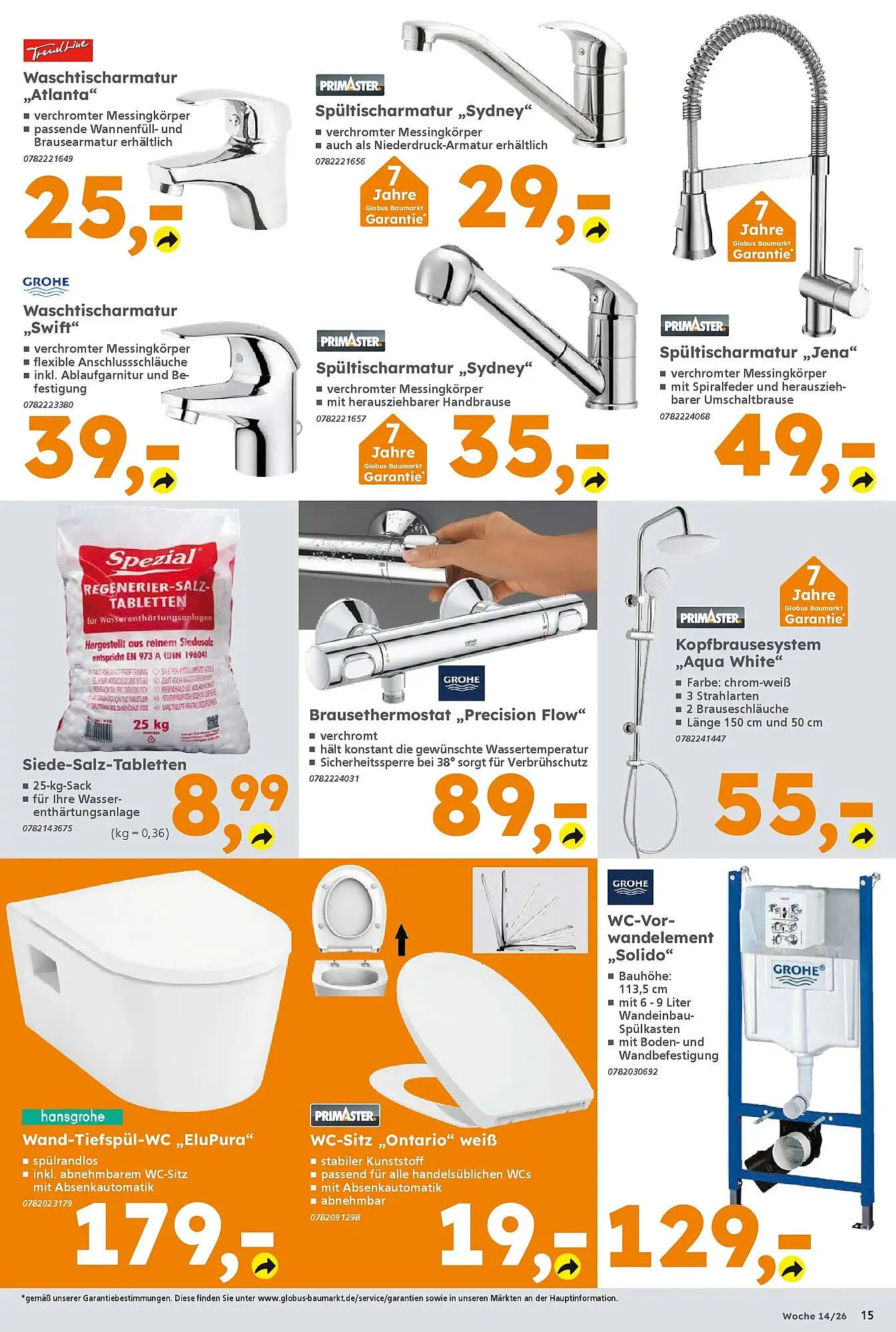 Globus Baumarkt Prospekt von 29. März bis 4. April 2026 - Prospekt seite 15