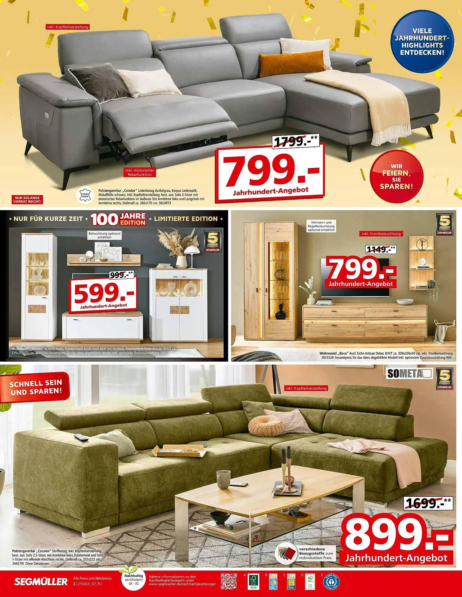 Segmüller Prospekt von 5. April bis 19. April 2025 - Prospekt seite 2