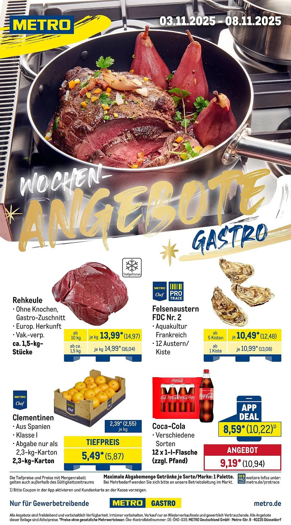 METRO Prospekt von 3. November bis 8. November 2025 - Prospekt seite 1