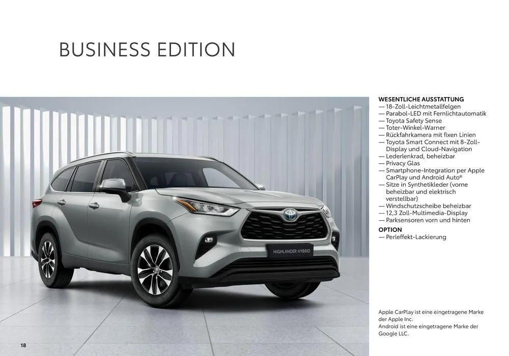Toyota Highlander von 1. Juli bis 1. Juli 2025 - Prospekt seite 18