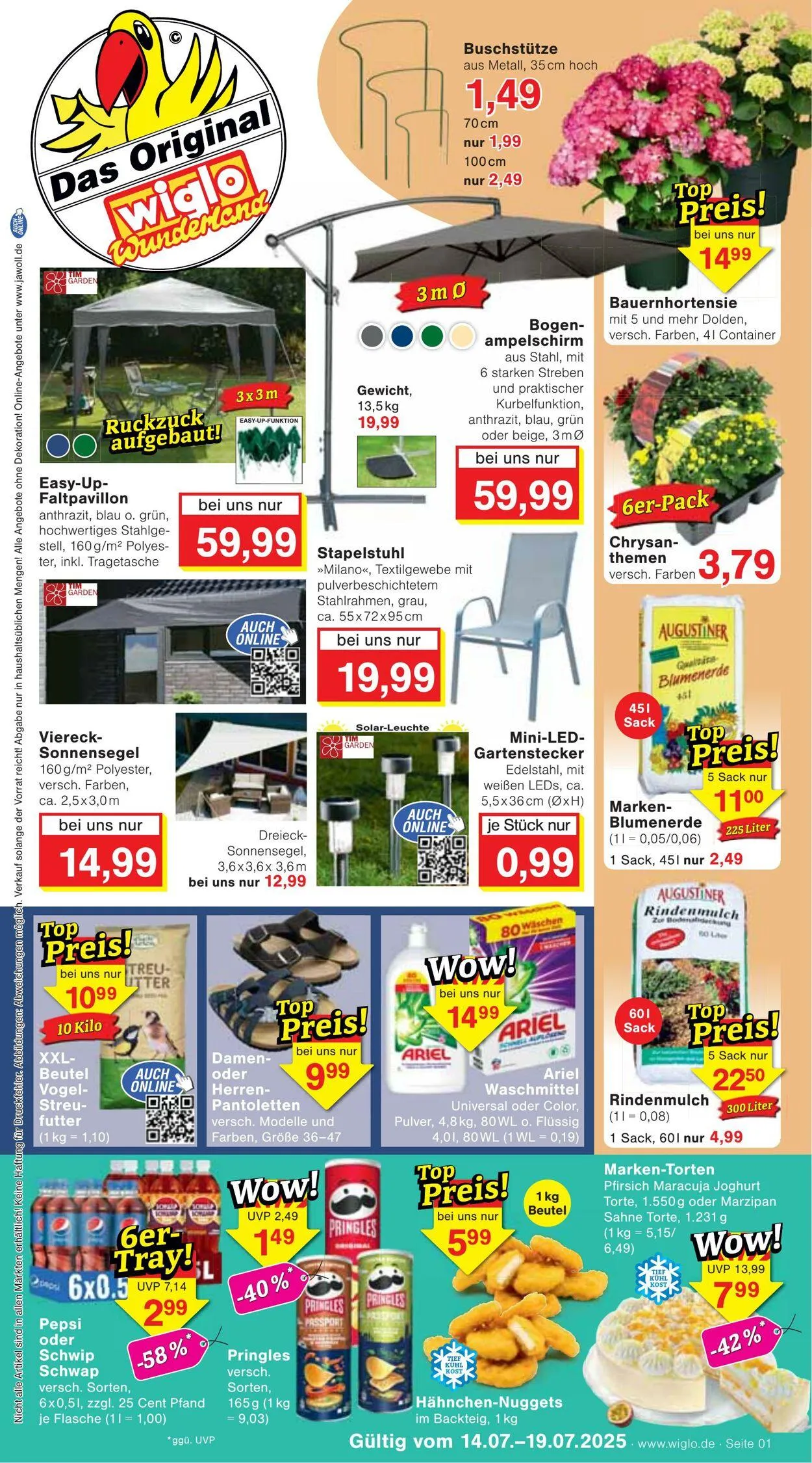 Wiglo Wunderland Aktueller Prospekt von 21. Juli bis 30. Juli 2025 - Prospekt seite 1