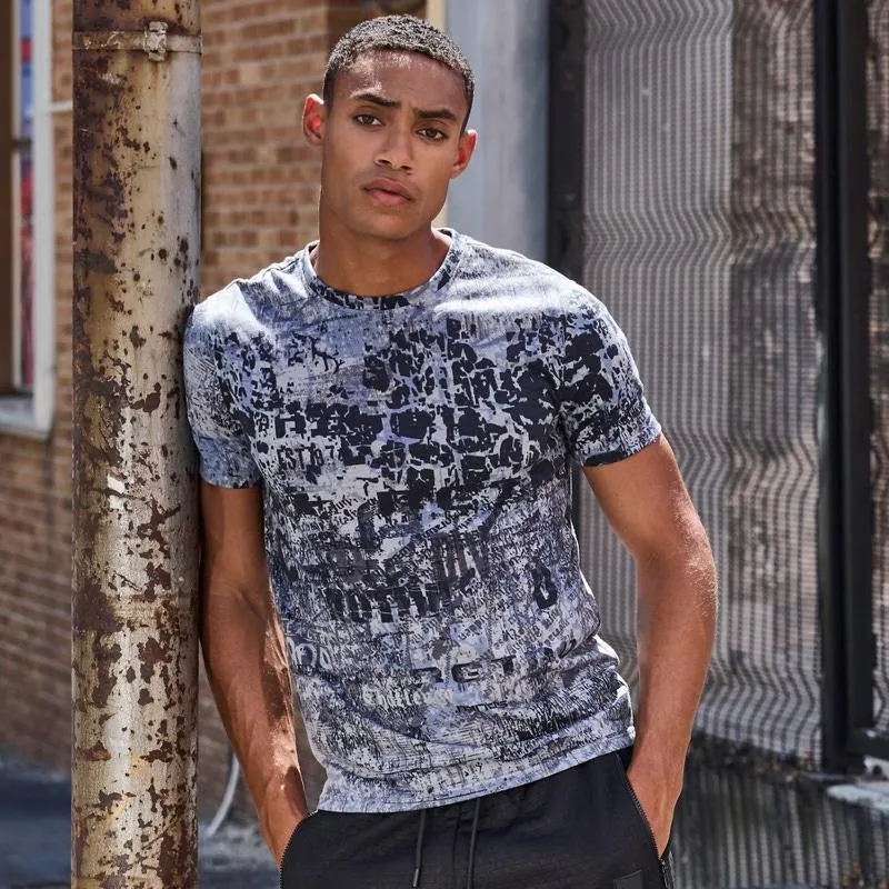 Herren-T-Shirt mit Allover-Print