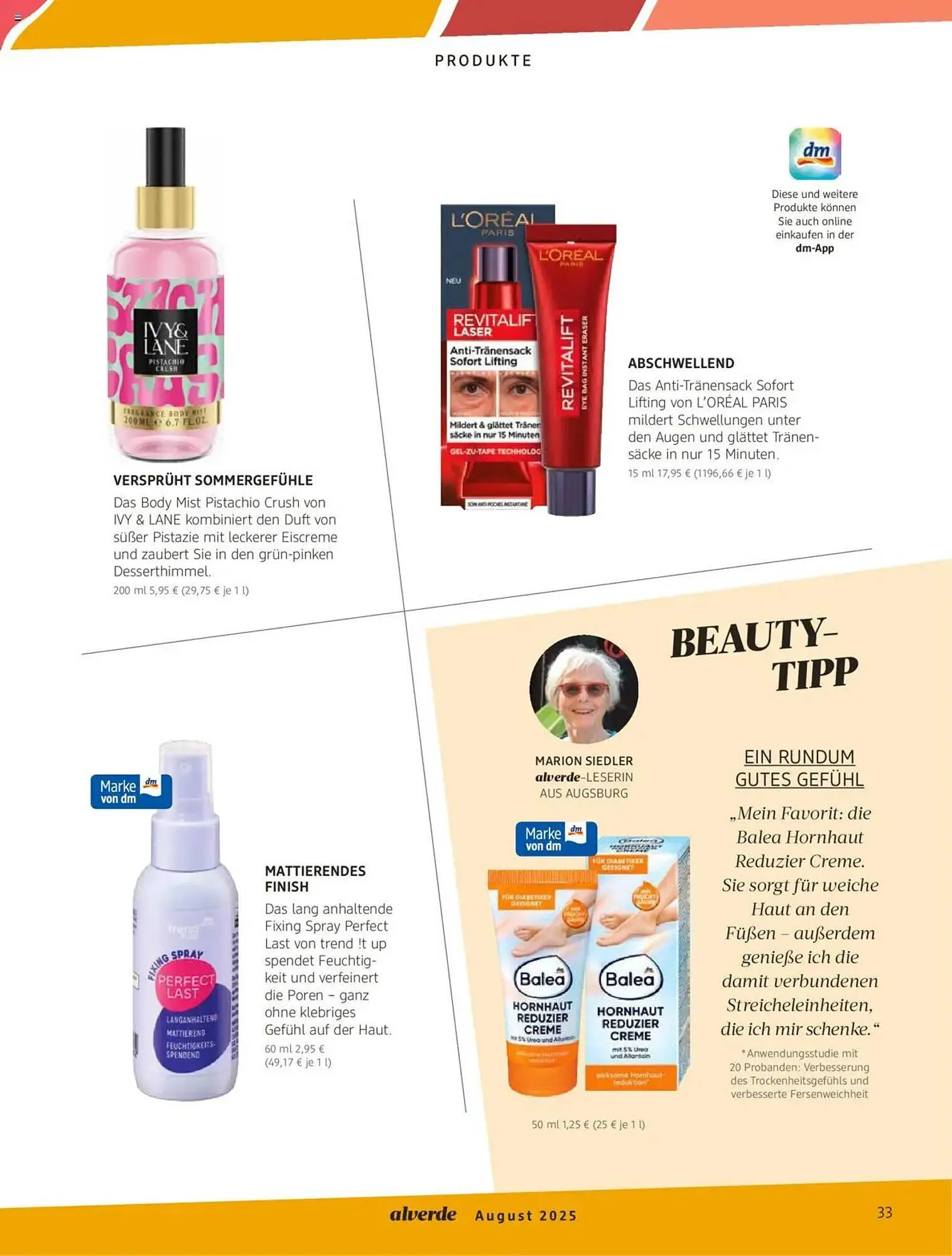 dm drogerie Prospekt von 1. August bis 31. August 2025 - Prospekt seite 33