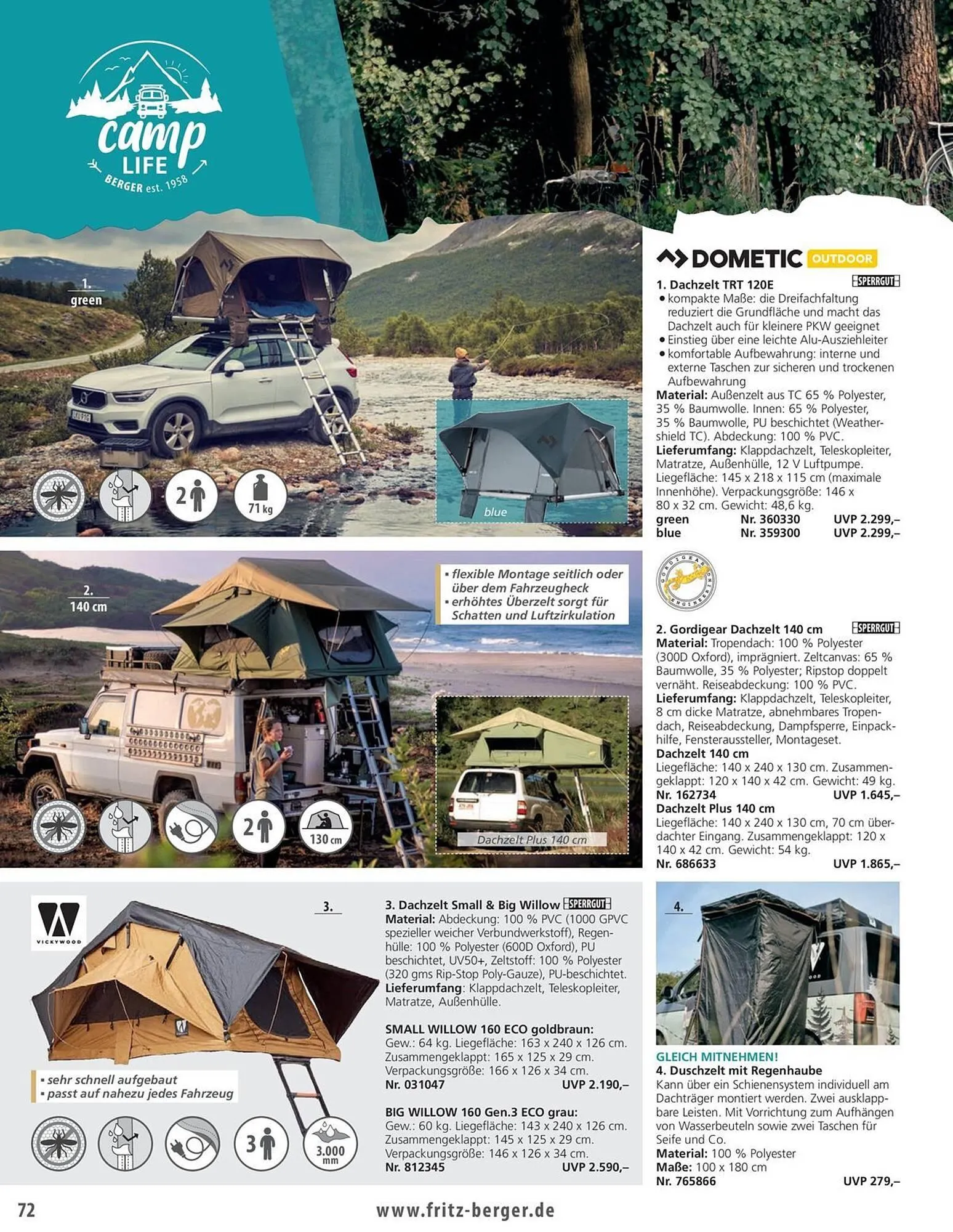 Fritz Berger Prospekt von 27. Mai bis 31. Dezember 2025 - Prospekt seite 72