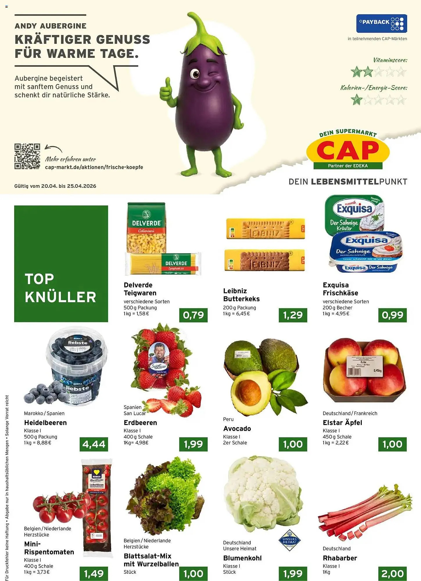 CAP Markt Prospekt von 20. April bis 25. April 2026 - Prospekt seite 1