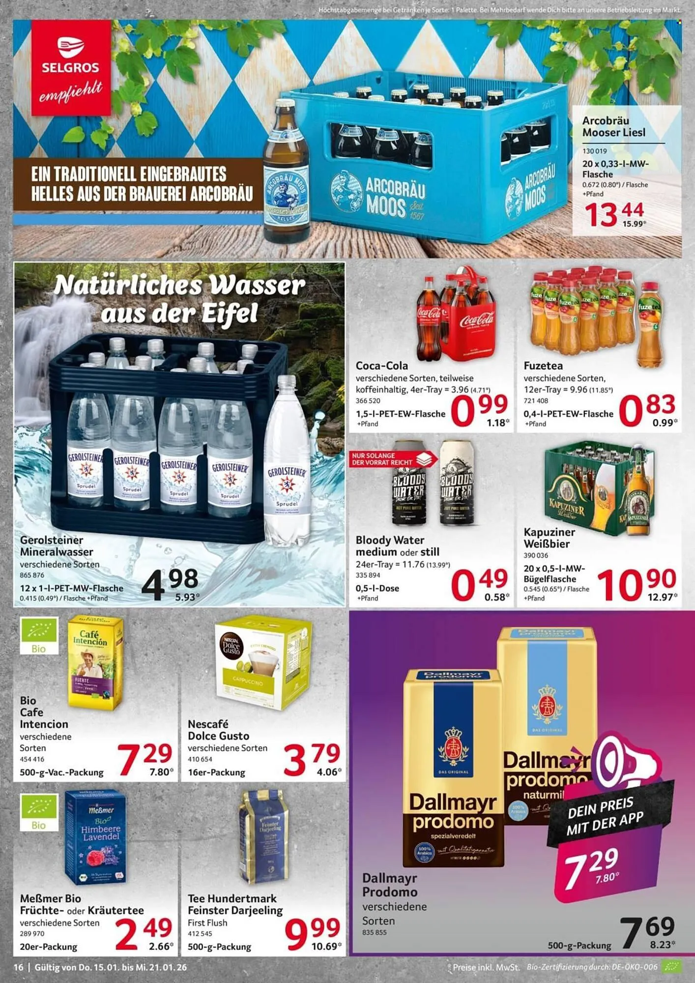 Selgros Prospekt von 15. Januar bis 21. Januar 2026 - Prospekt seite 16