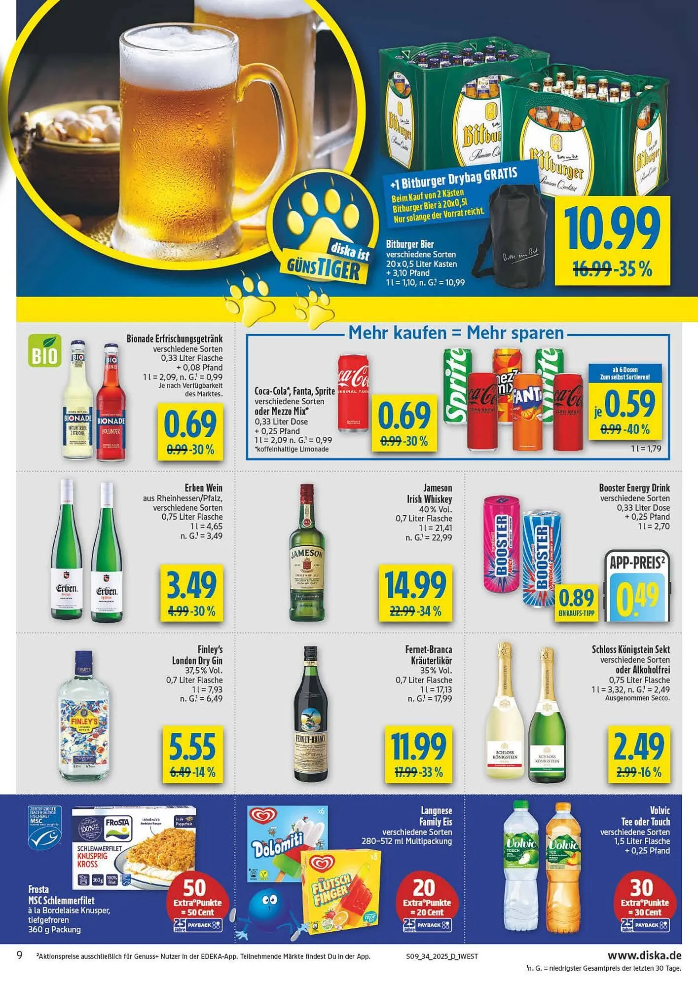 diska Prospekt von 18. August bis 23. August 2025 - Prospekt seite 9