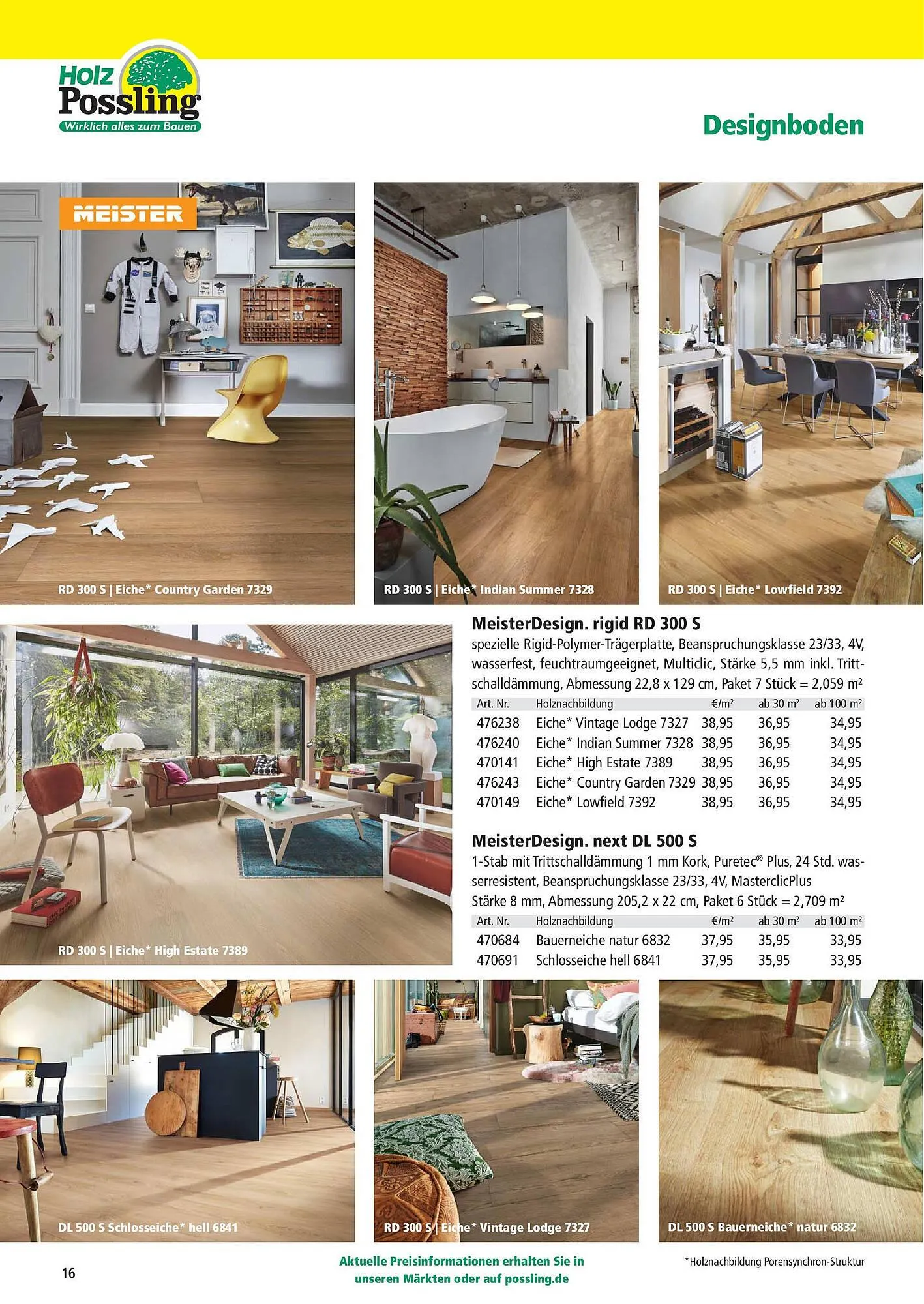 Holz Possling Prospekt von 31. März bis 30. Juni 2025 - Prospekt seite 16