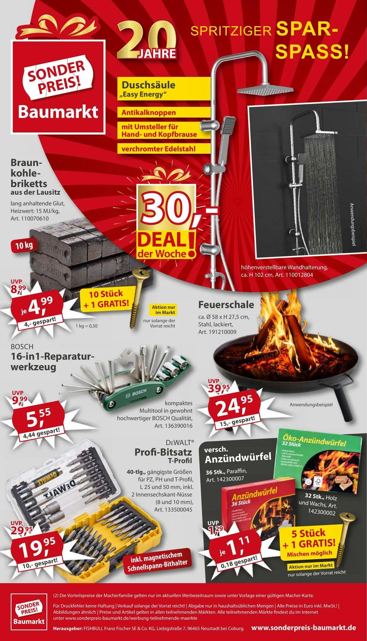 Sonderpreis Baumarkt Aktueller Prospekt von 20. Dezember bis 3. Januar 2026 - Prospekt seite 20