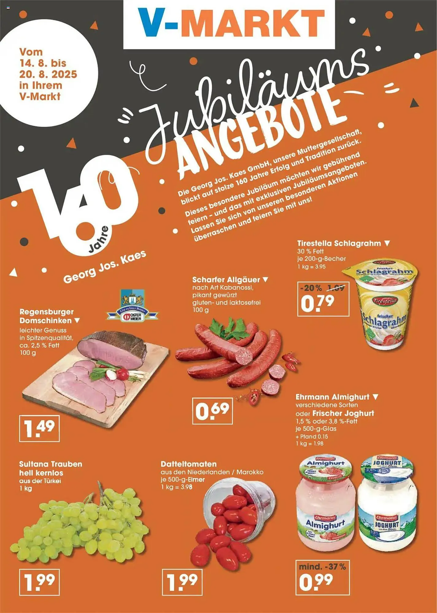 V Markt Prospekt von 14. August bis 20. August 2025 - Prospekt seite 2