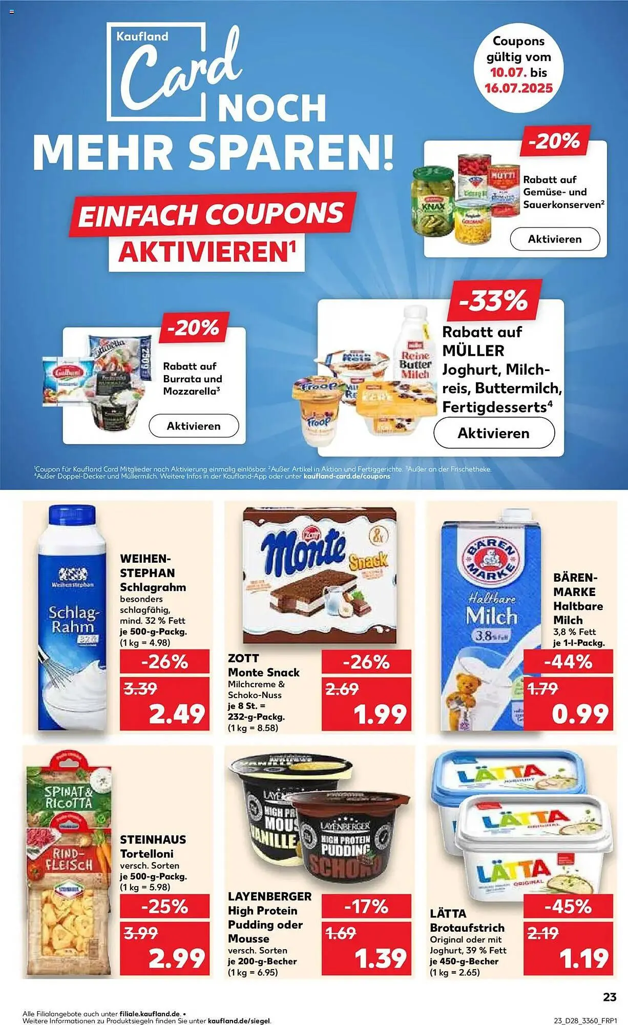 Kaufland Prospekt von 10. Juli bis 16. Juli 2025 - Prospekt seite 23
