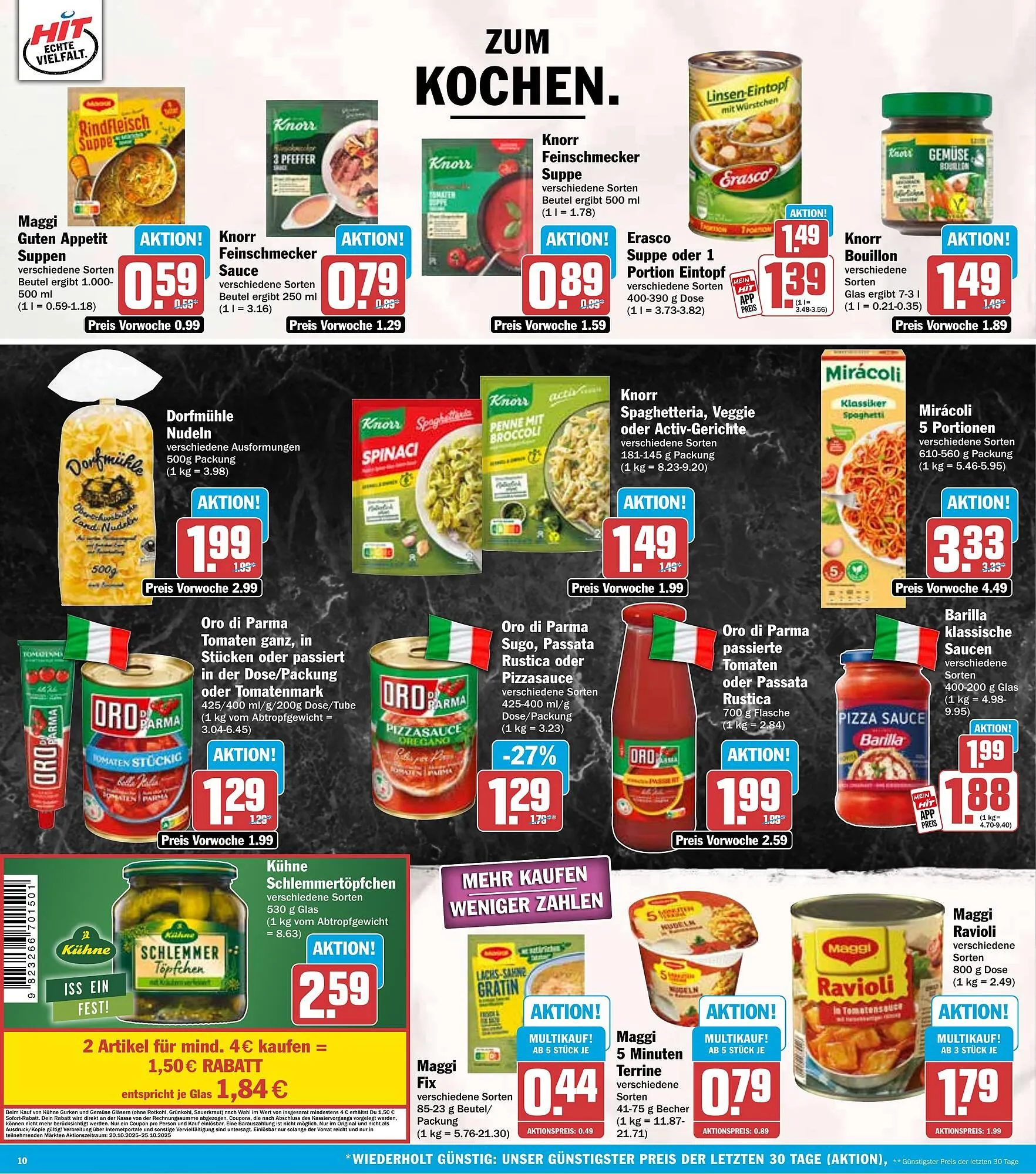 HIT Prospekt von 20. Oktober bis 25. Oktober 2025 - Prospekt seite 10
