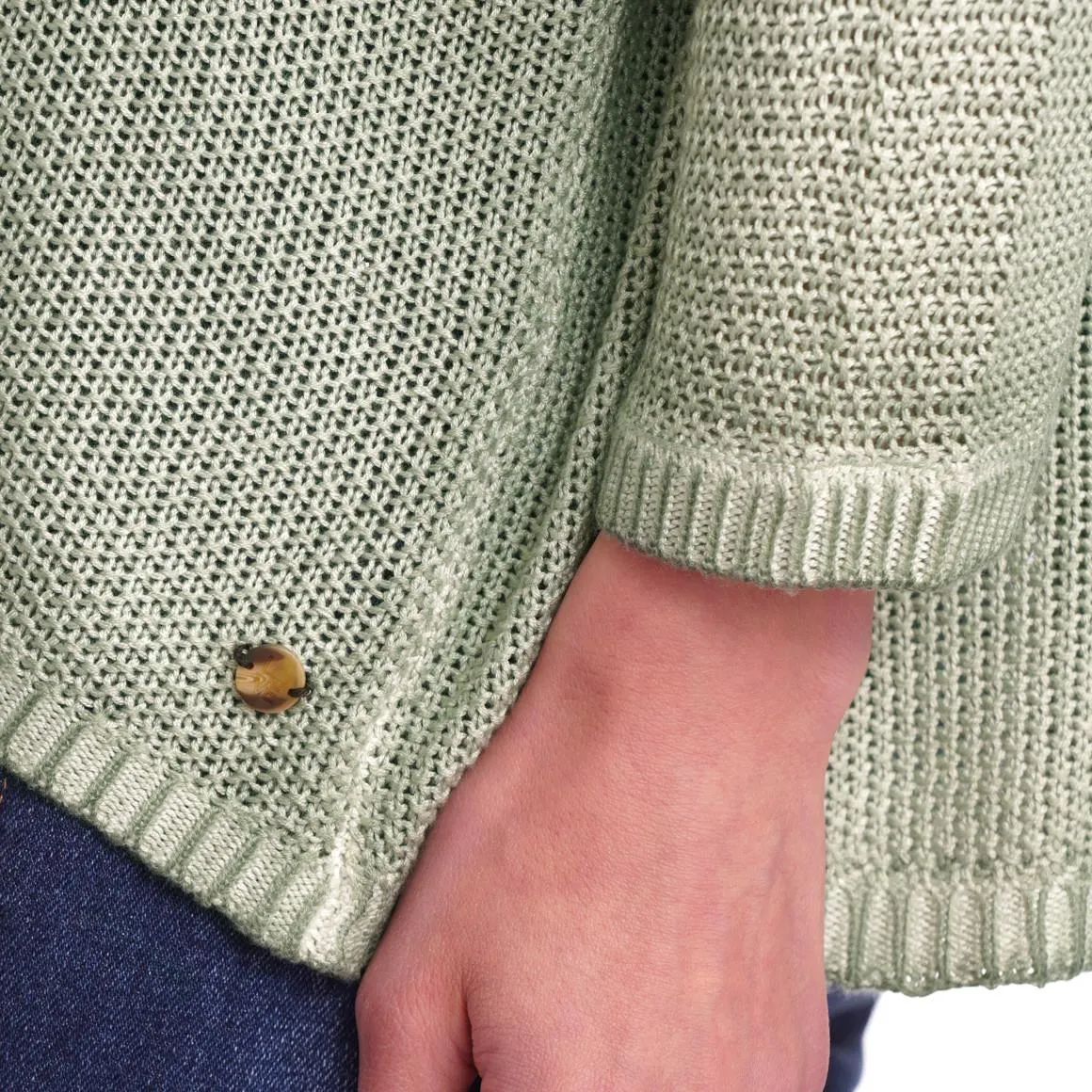 Damen Strickjacke mit Perlstrick