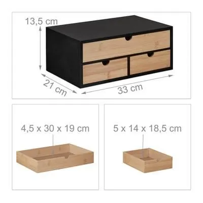 Schreibtisch Organizer mit 3 Schubladen