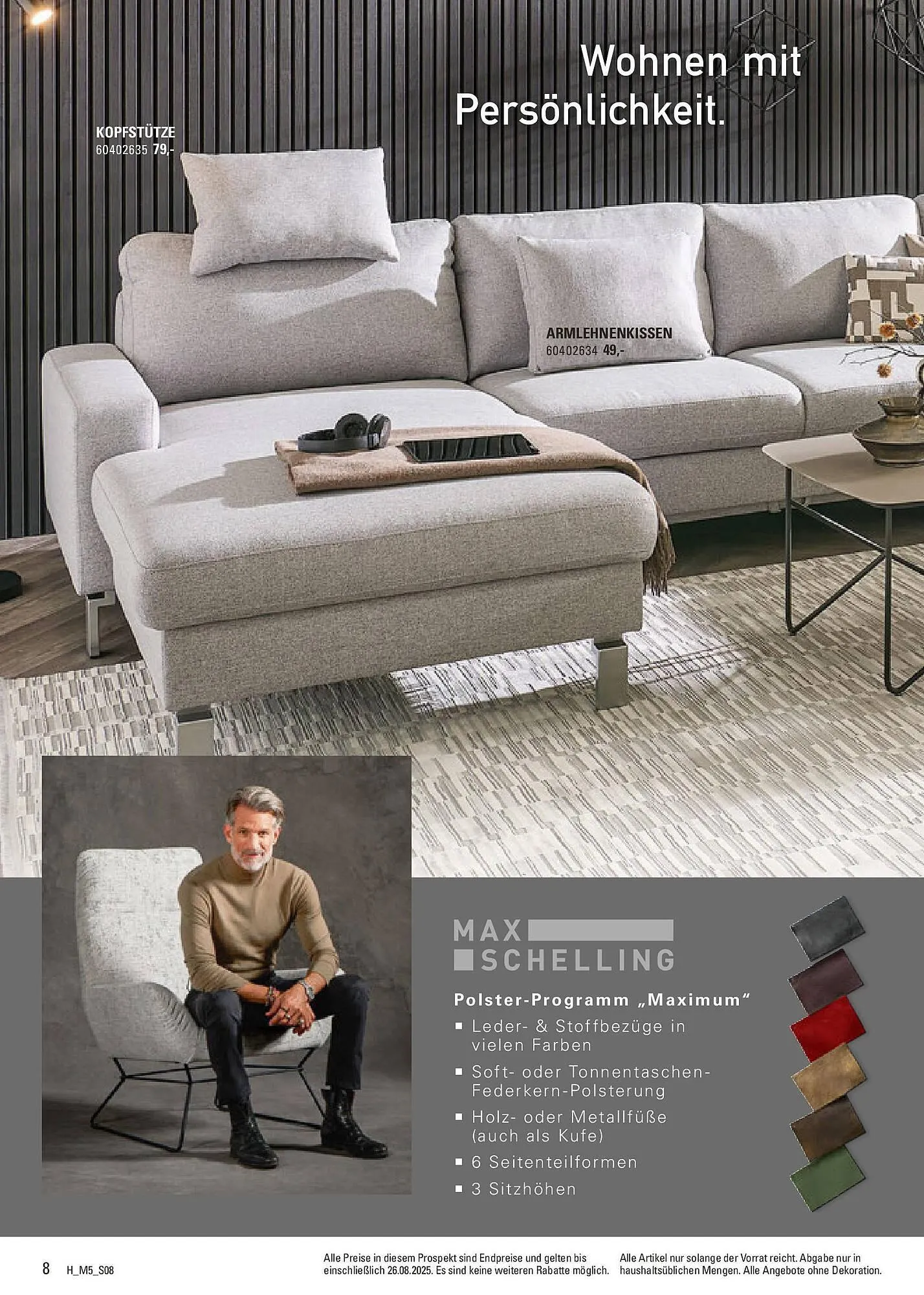 Höffner Prospekt von 12. August bis 26. August 2025 - Prospekt seite 8