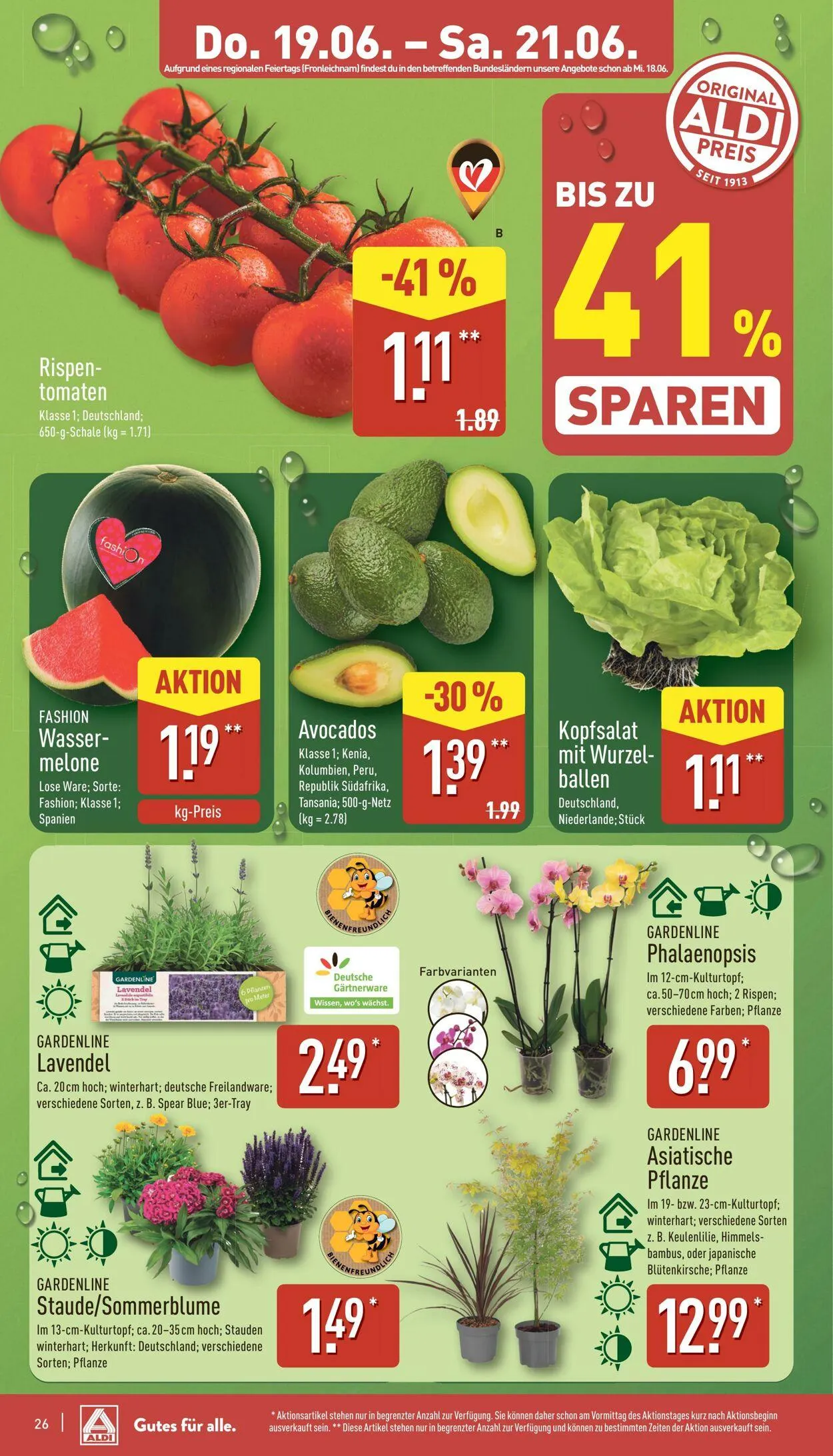 Aldi-Nord von 16. Juni bis 21. Juni 2025 - Prospekt seite 26