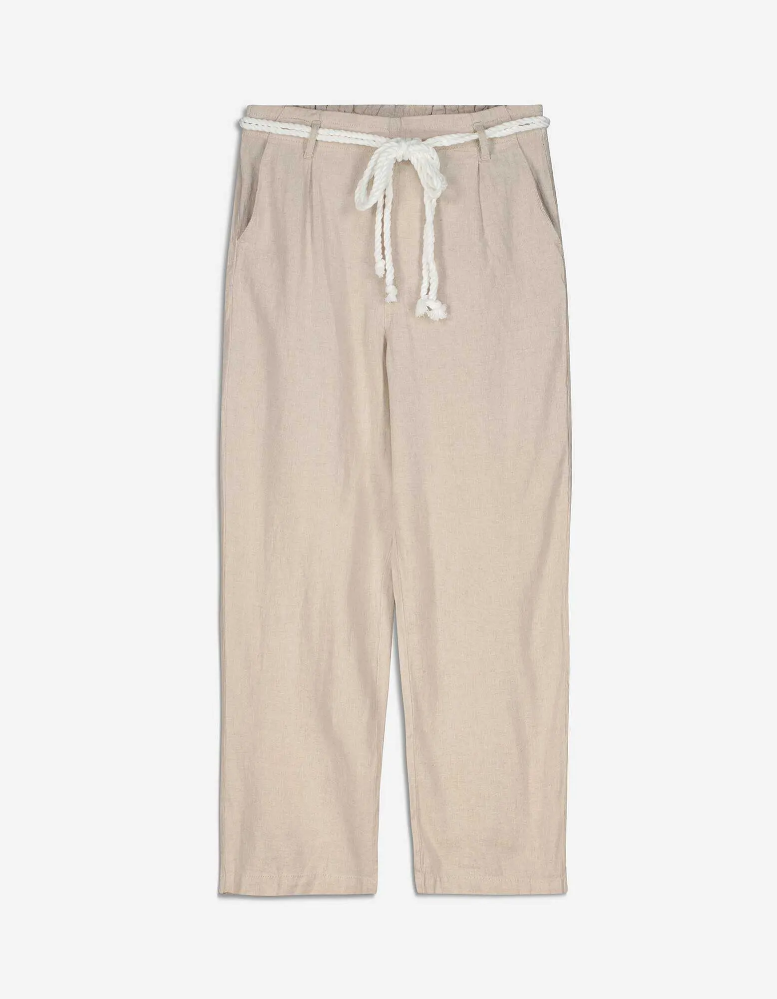 Culotte - Leinen-Mix - beige