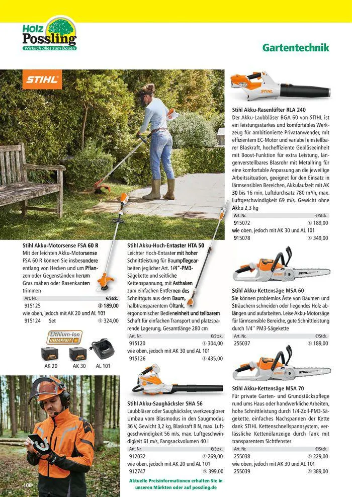 Holz-& Baukatalog 2024/25 von 27. März bis 31. Januar 2025 - Prospekt seite 106