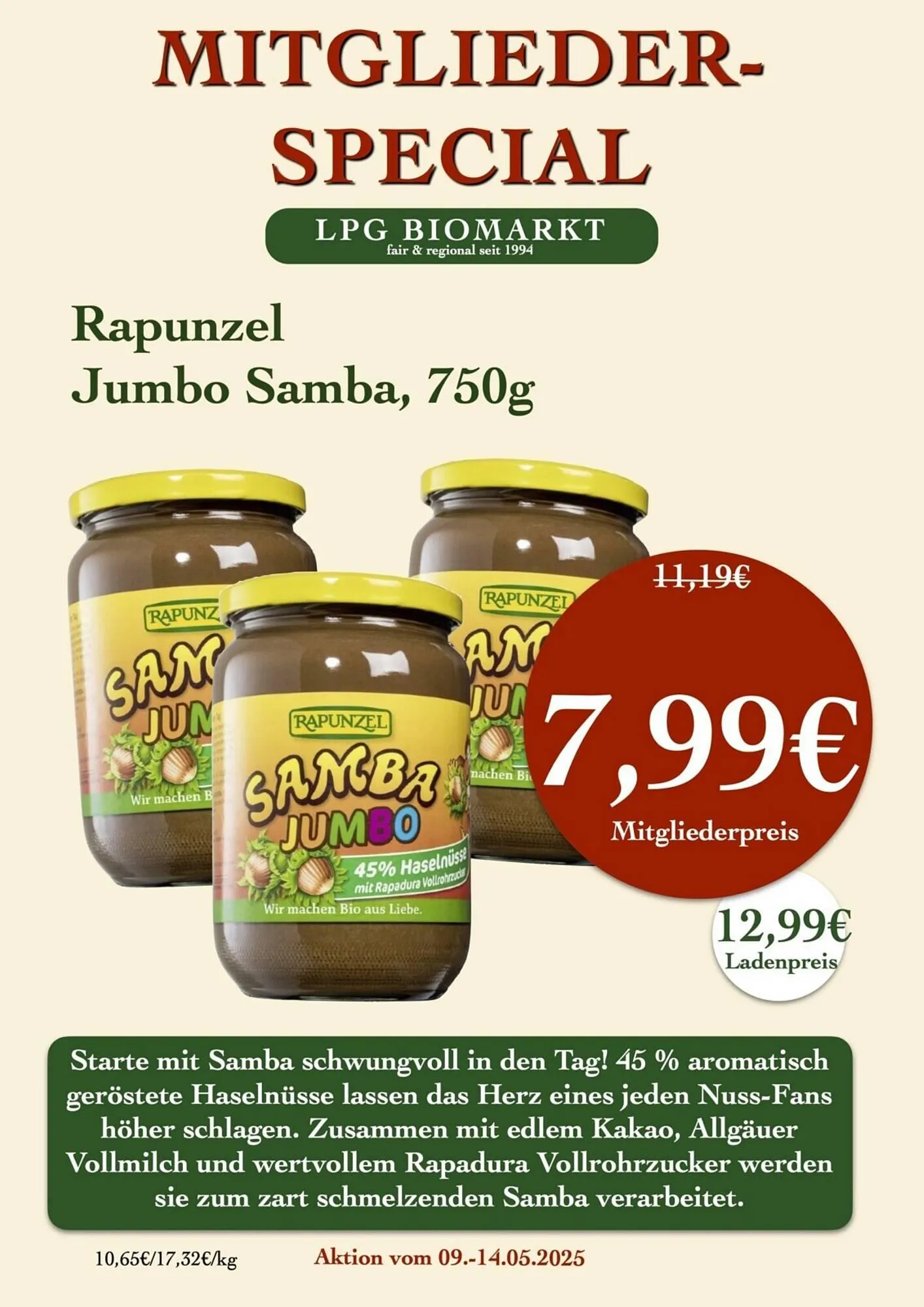 LPG Biomarkt Prospekt von 9. Mai bis 14. Mai 2025 - Prospekt seite 15