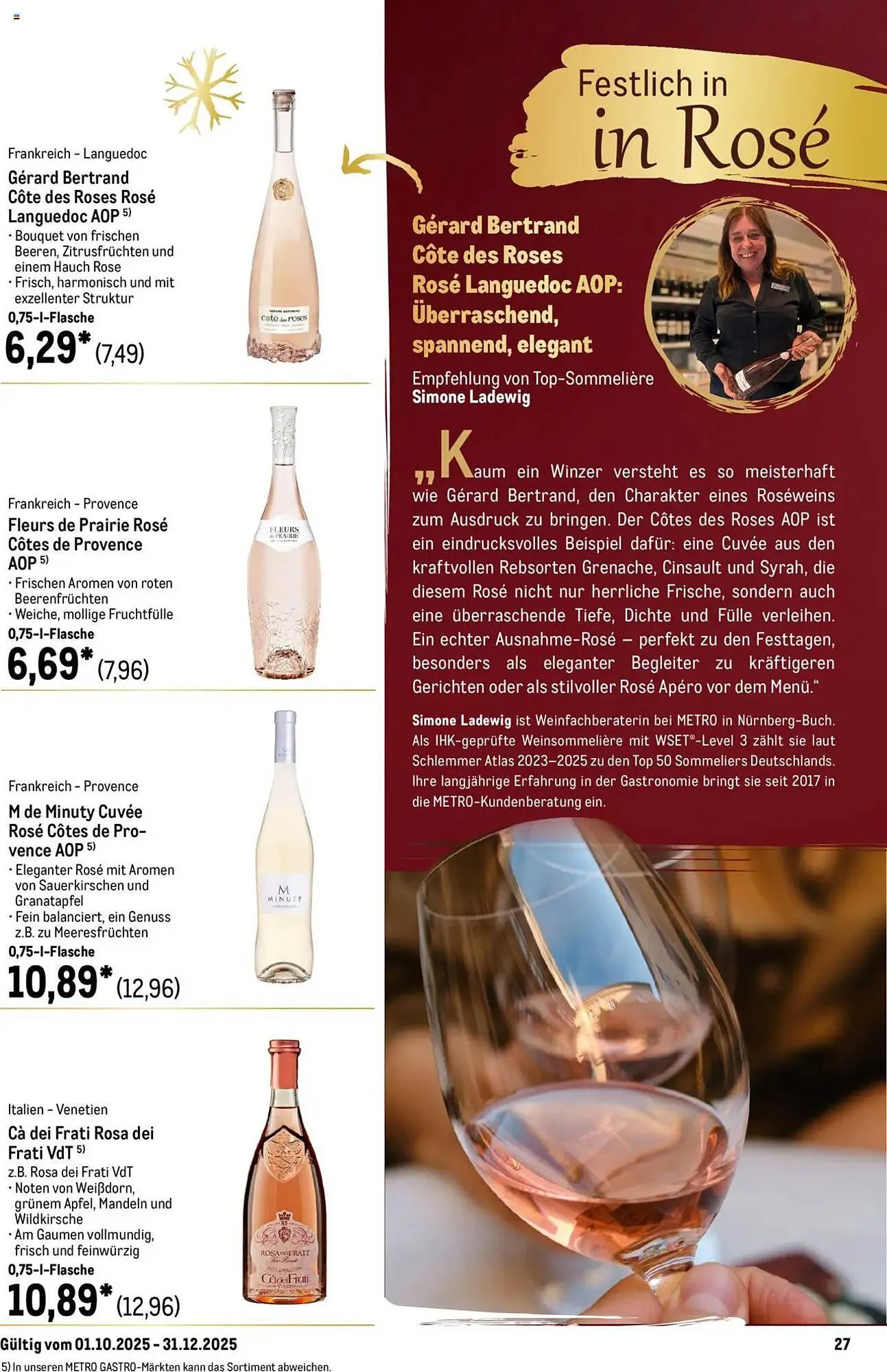 METRO Prospekt von 1. Oktober bis 31. Dezember 2025 - Prospekt seite 27
