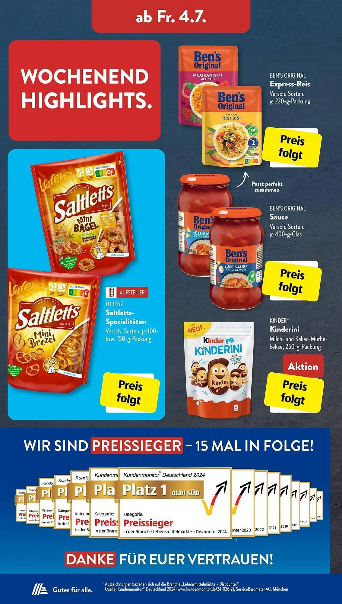 Aldi Süd Prospekt von 30. Juni bis 6. Juli 2025 - Prospekt seite 15