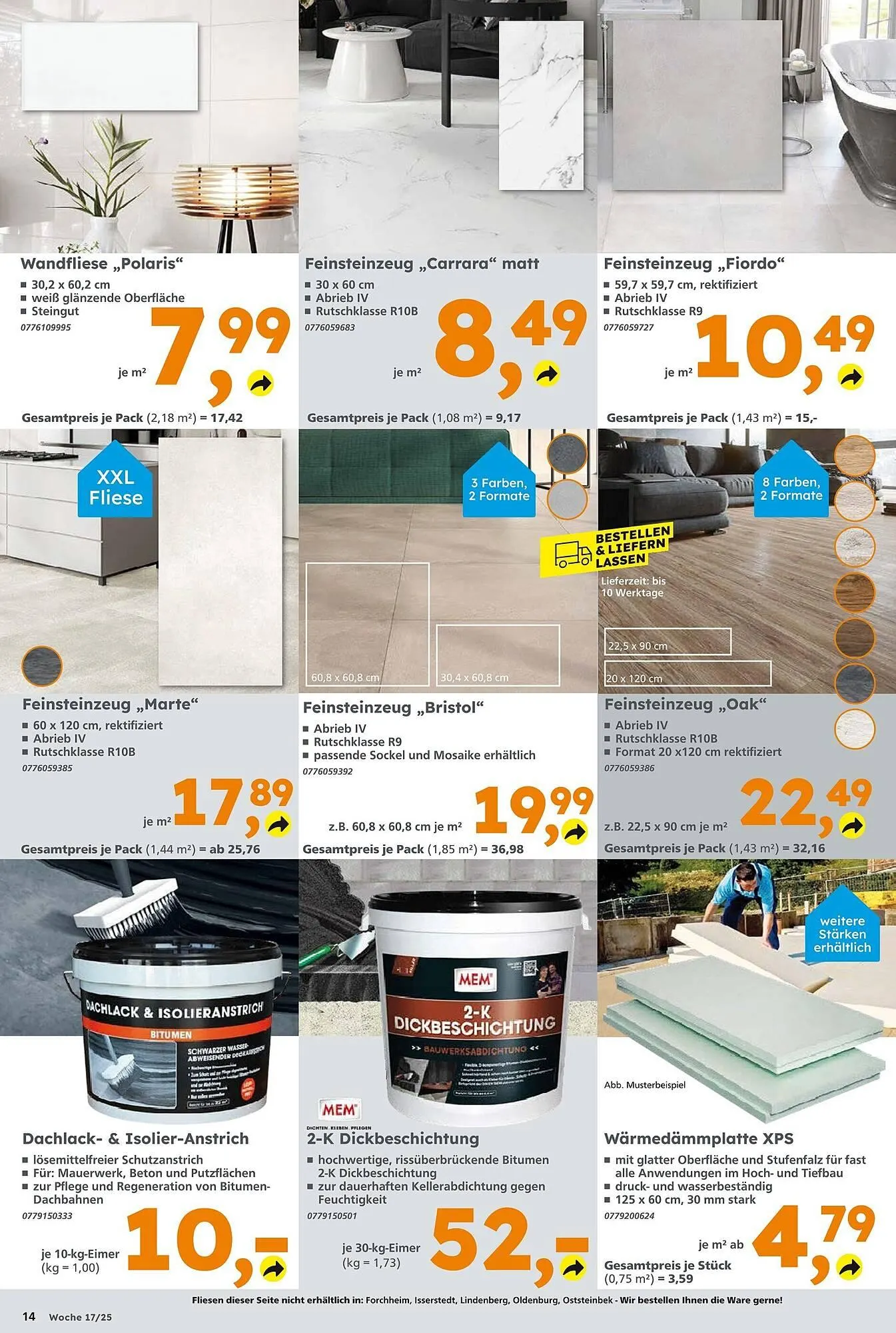 Globus Baumarkt Prospekt von 20. April bis 26. April 2025 - Prospekt seite 14