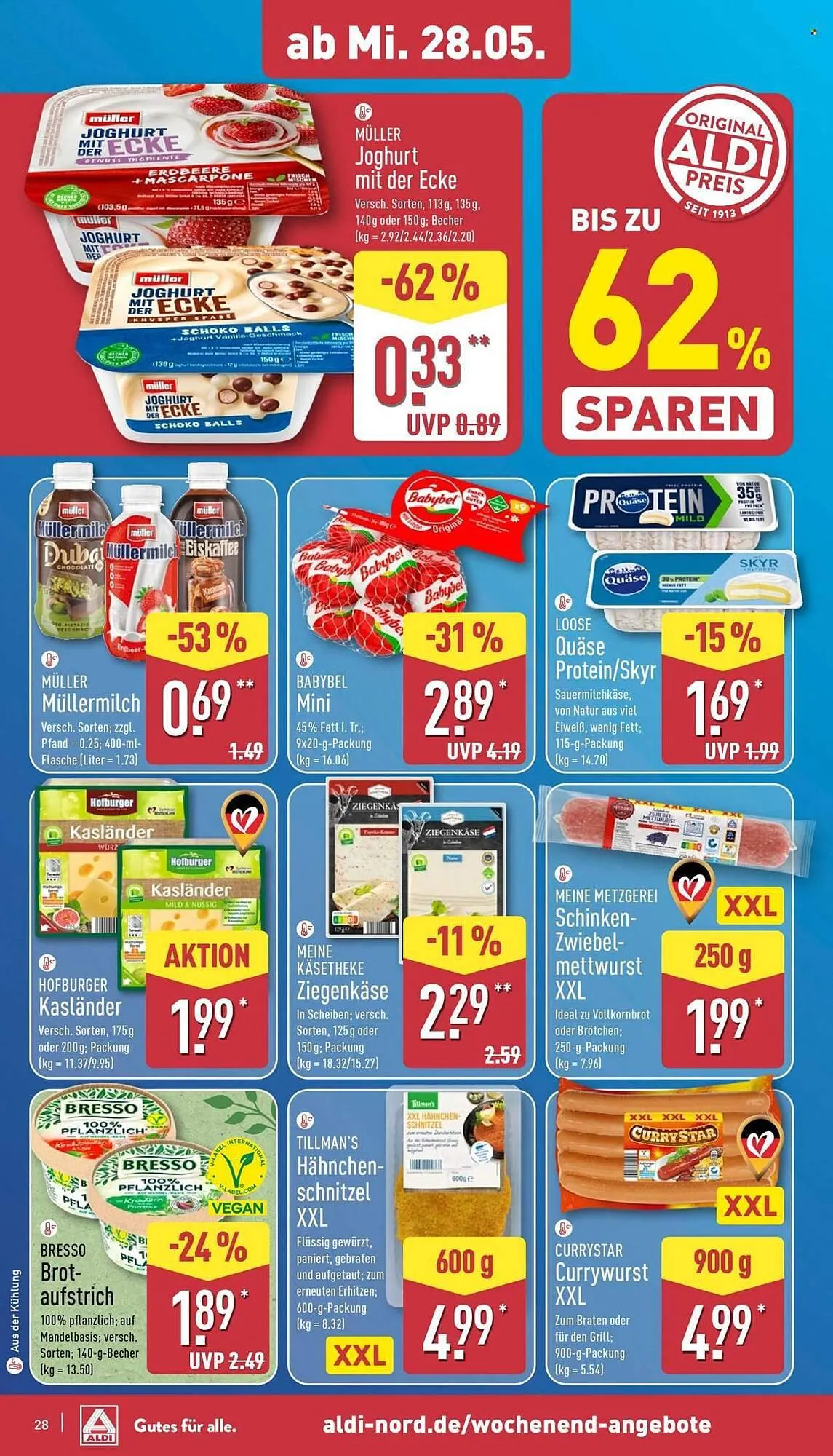 Aldi Nord Prospekt von 26. Mai bis 31. Mai 2025 - Prospekt seite 28