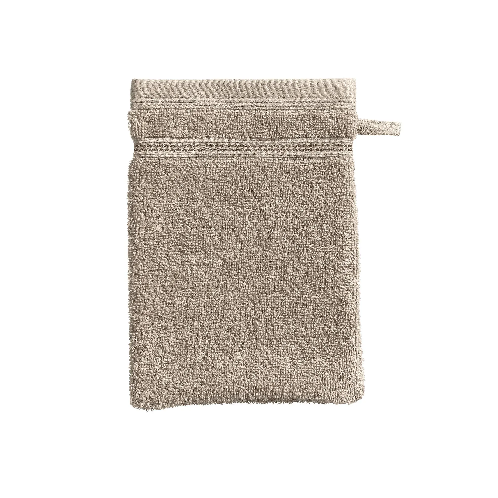 Casea Waschhandschuh Casea Alicante Taupe 15x21cm