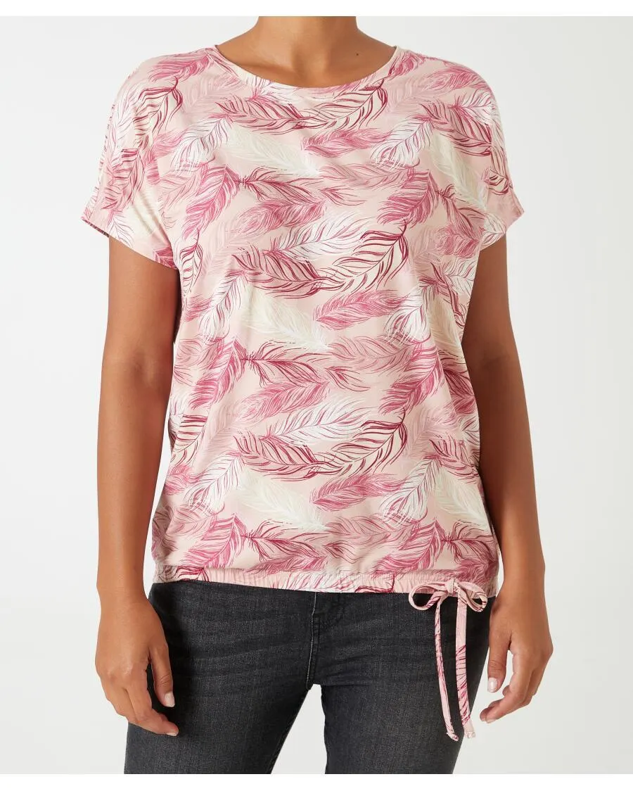 T-Shirt mit Federn Janina, Fledermausärmel