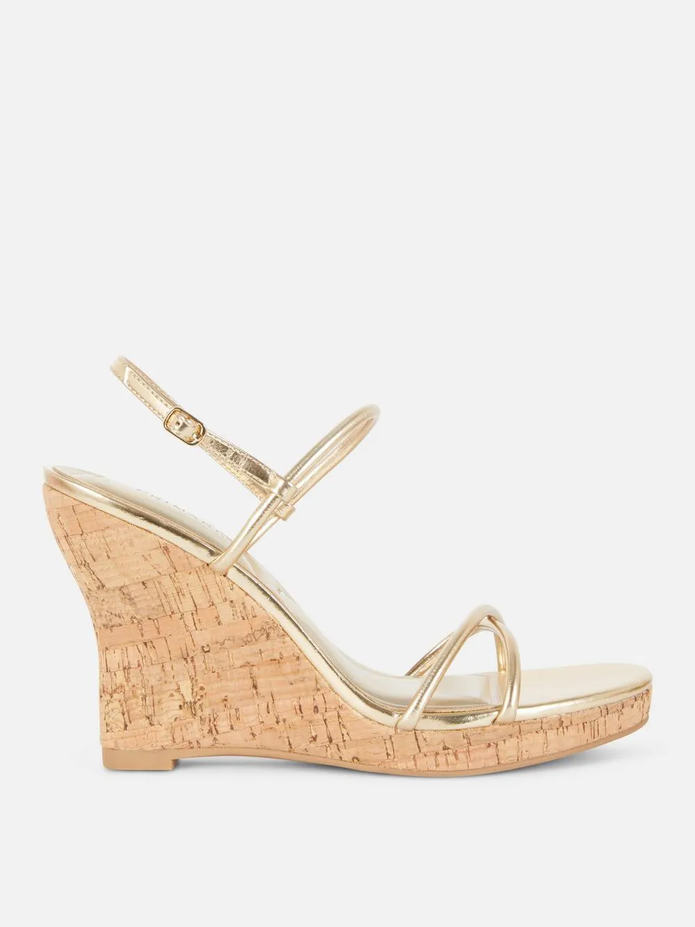 Elegante Keilsandaletten mit Korkabsatz
