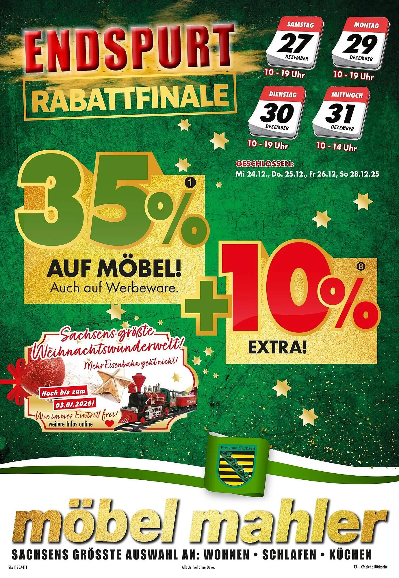 Möbel Mahler Katalog von 24. Dezember bis 31. Dezember 2025 - Prospekt seite 1