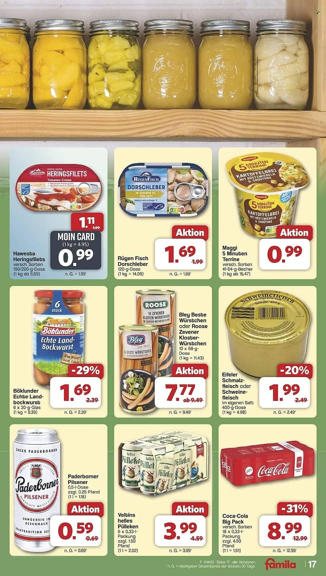 Famila Nord Ost Prospekt von 20. Oktober bis 25. Oktober 2025 - Prospekt seite 19
