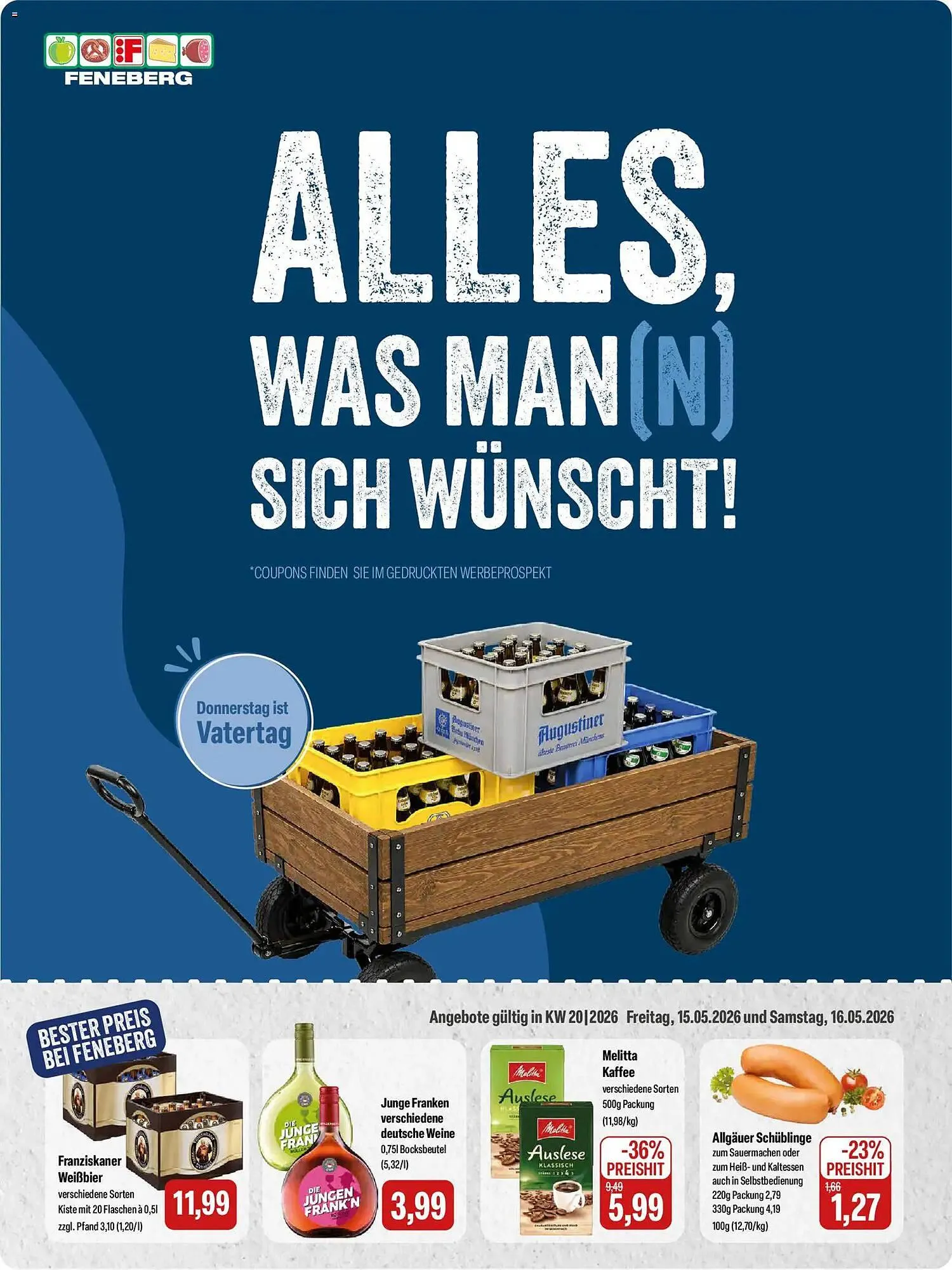 Feneberg Prospekt von 15. Mai bis 16. Mai 2026 - Prospekt seite 1