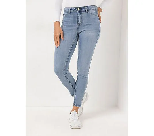 ANNI FOR FRIENDS Jeans elastisches Material knöchellang sehr schmales Bein